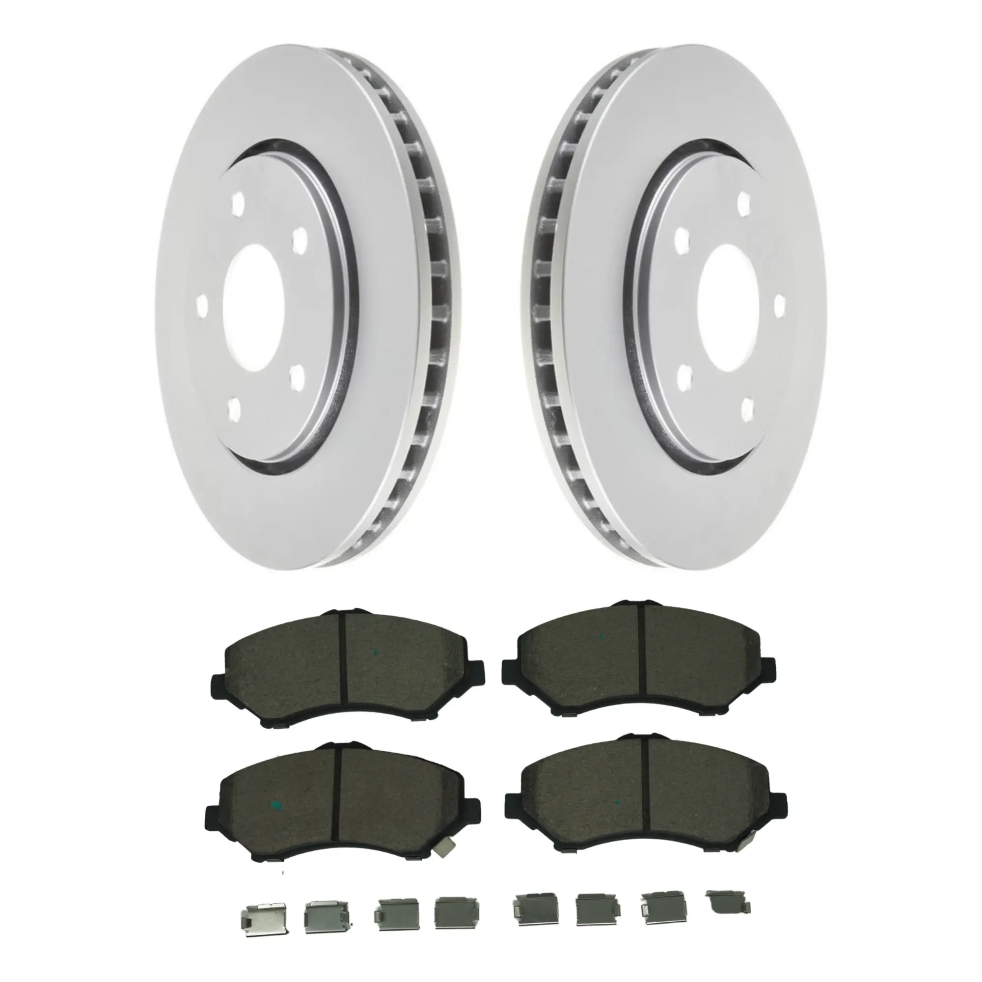 Coated Brake Rotor & Ceramic Pad Kit - main product image