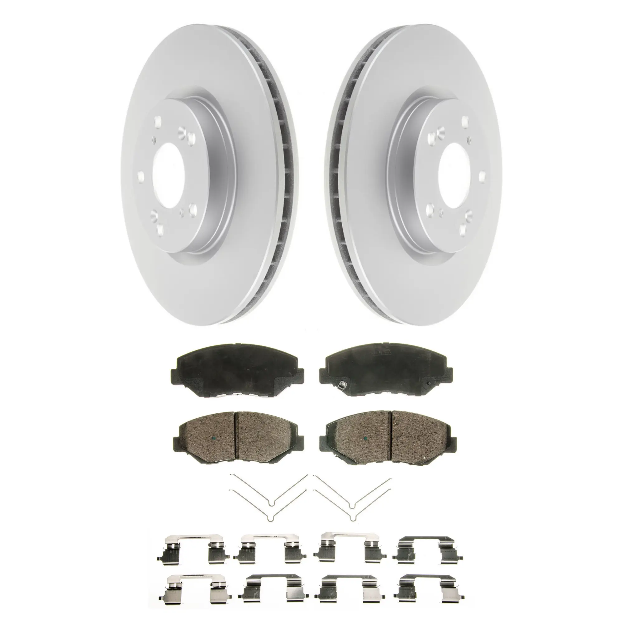 Coated Brake Rotor & Ceramic Pad Kit - main product image