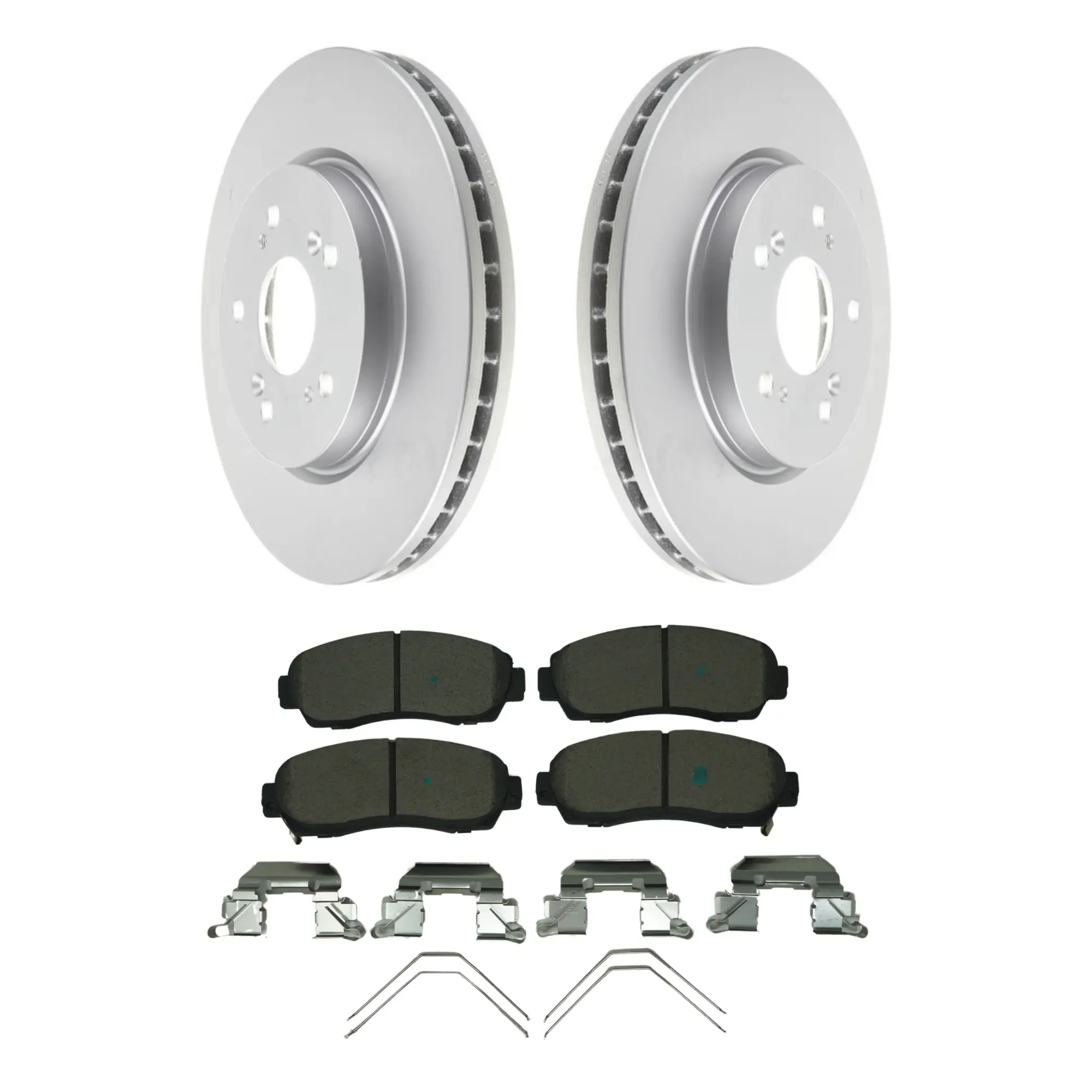 Coated Brake Rotor & Ceramic Pad Kit - main product image