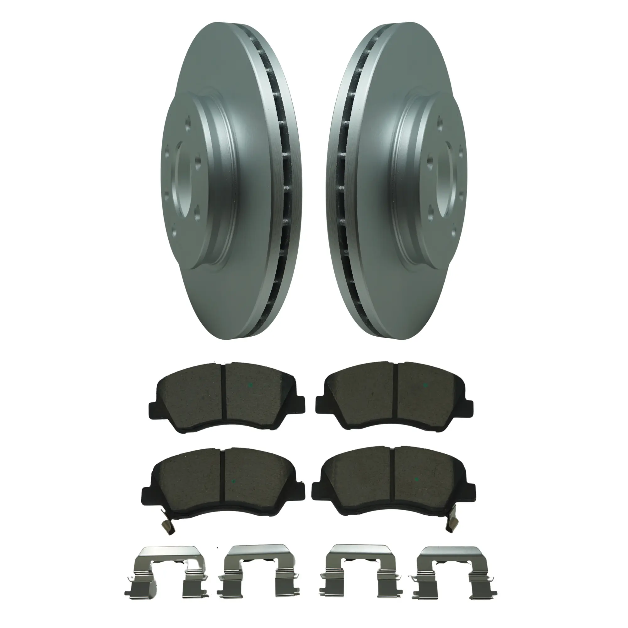 Coated Brake Rotor & Ceramic Pad Kit - main product image
