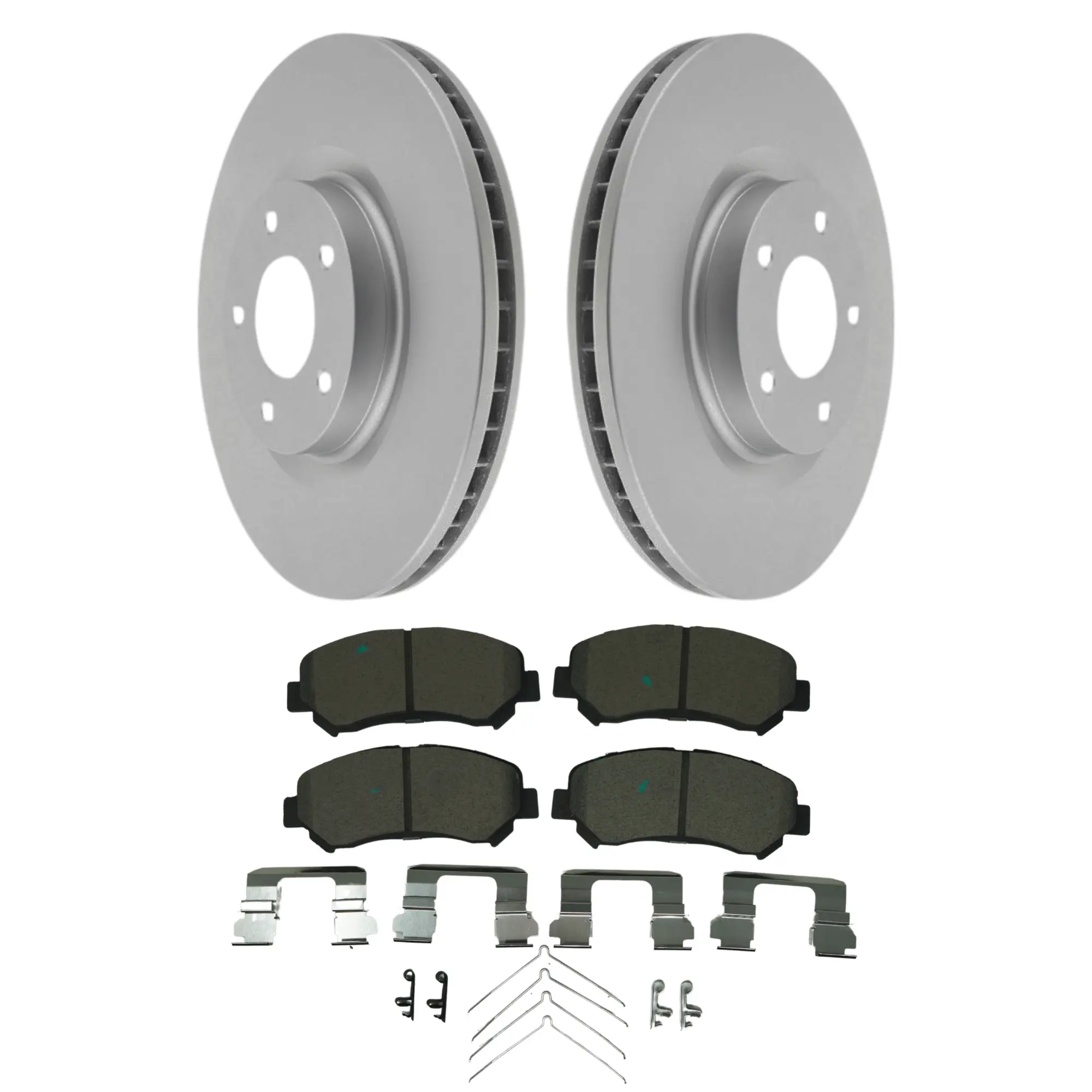 Coated Brake Rotor & Ceramic Pad Kit - main product image