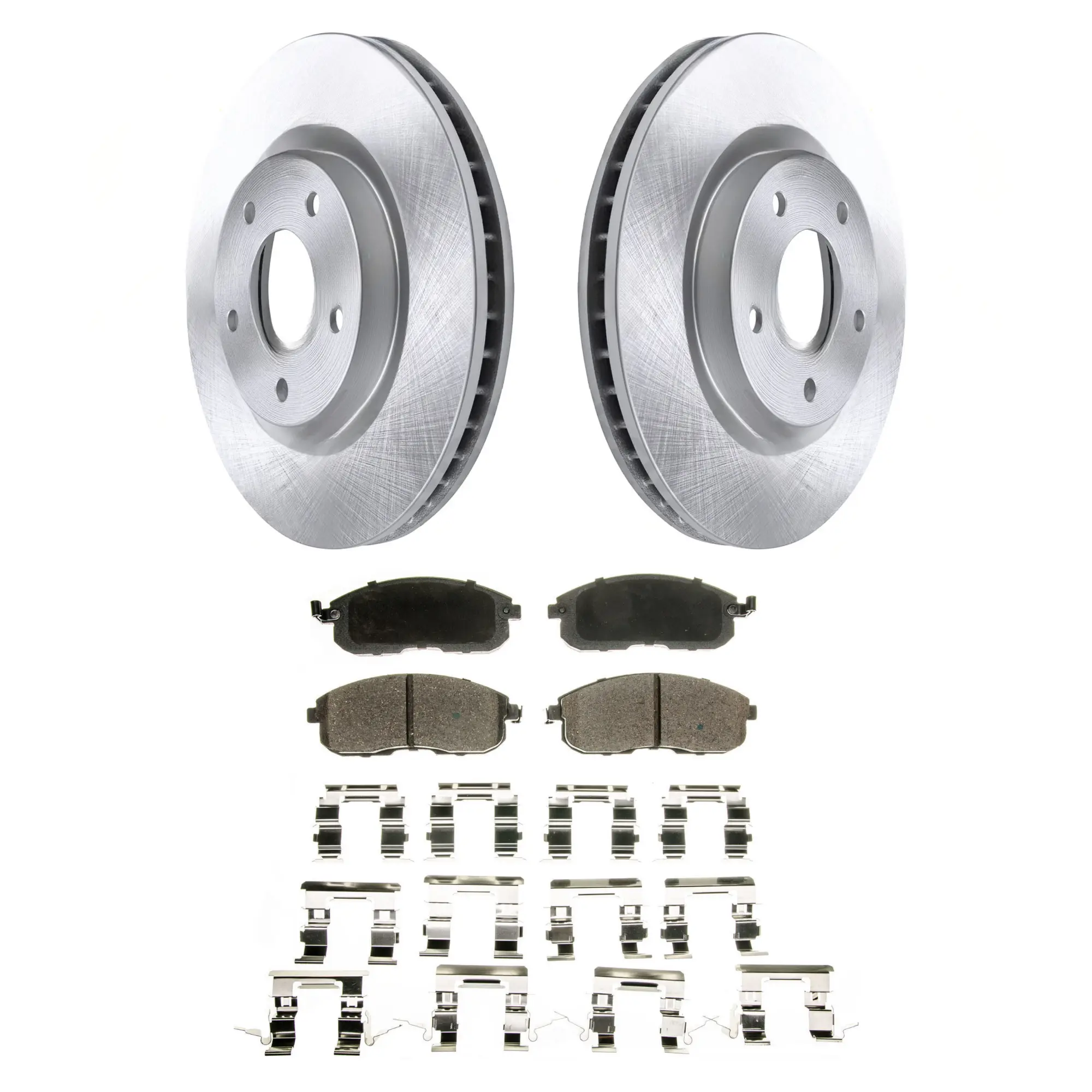 Coated Brake Rotor & Ceramic Pad Kit - main product image