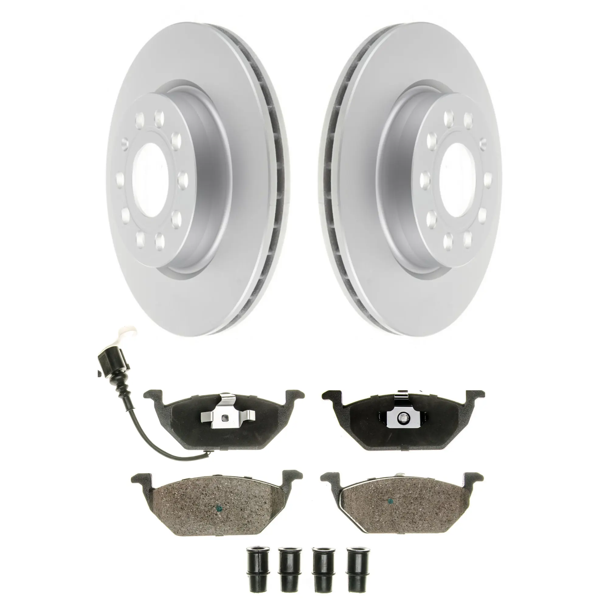 Coated Brake Rotor & Ceramic Pad Kit - main product image