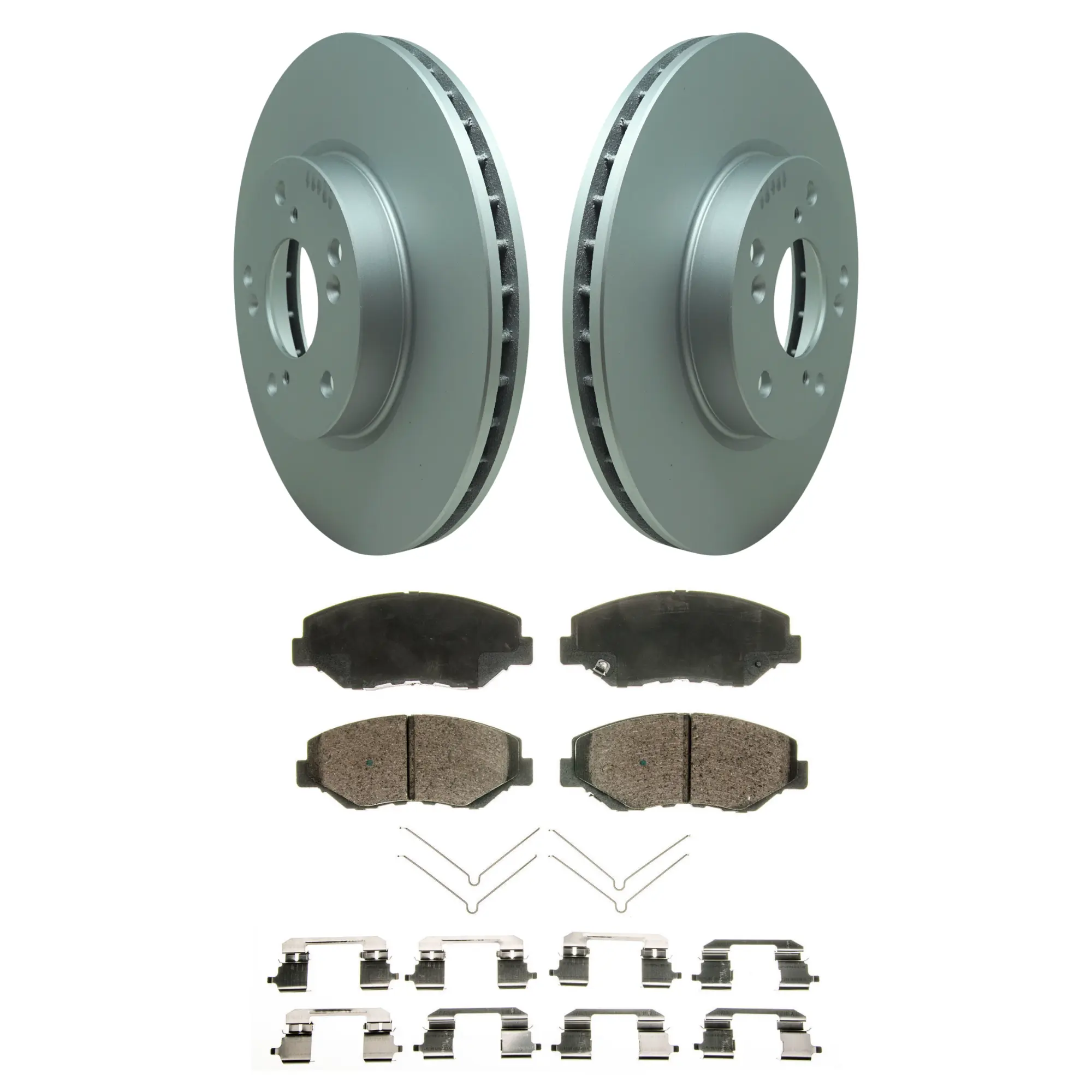 Coated Brake Rotor & Ceramic Pad Kit - main product image