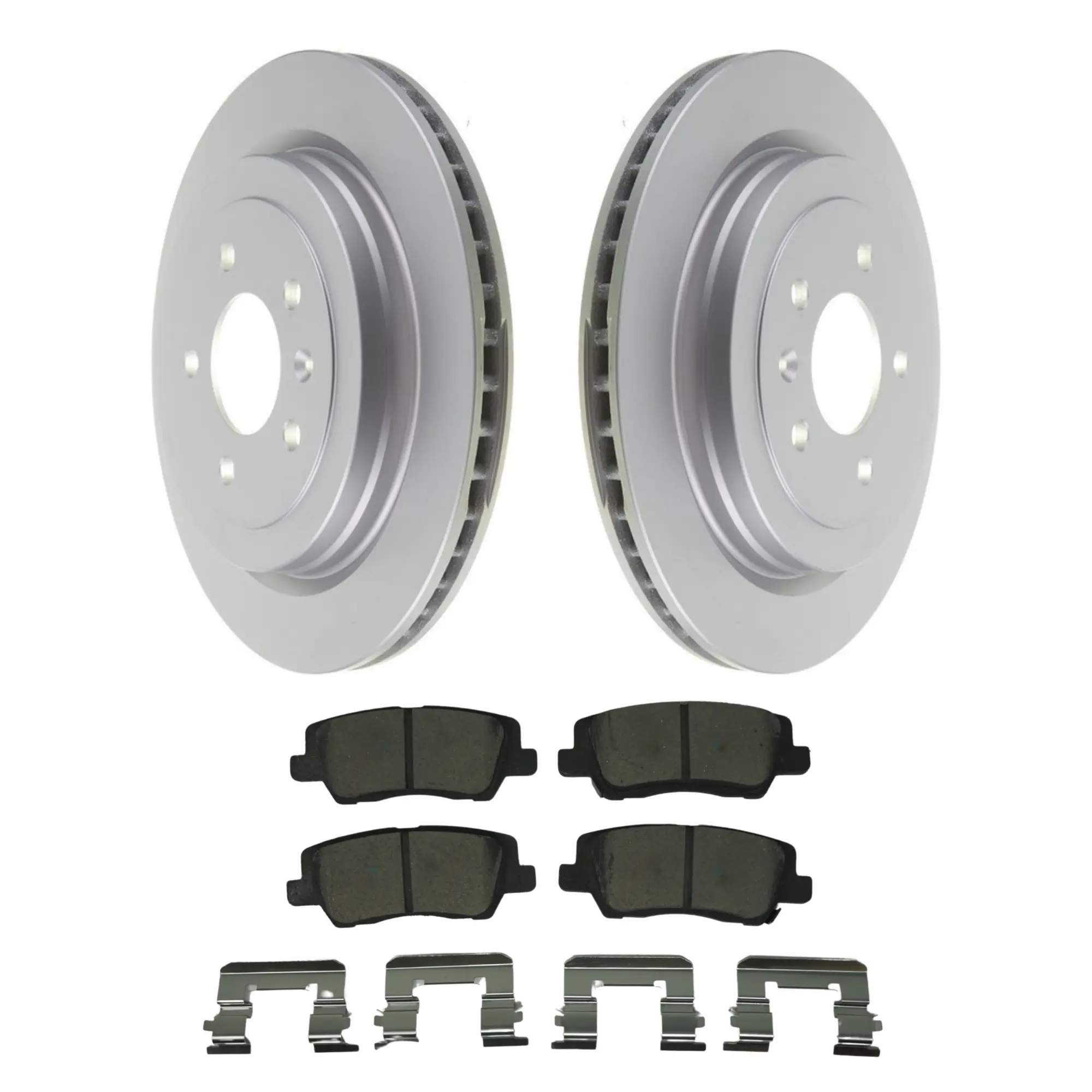 Coated Brake Rotor & Ceramic Pad Kit - main product image