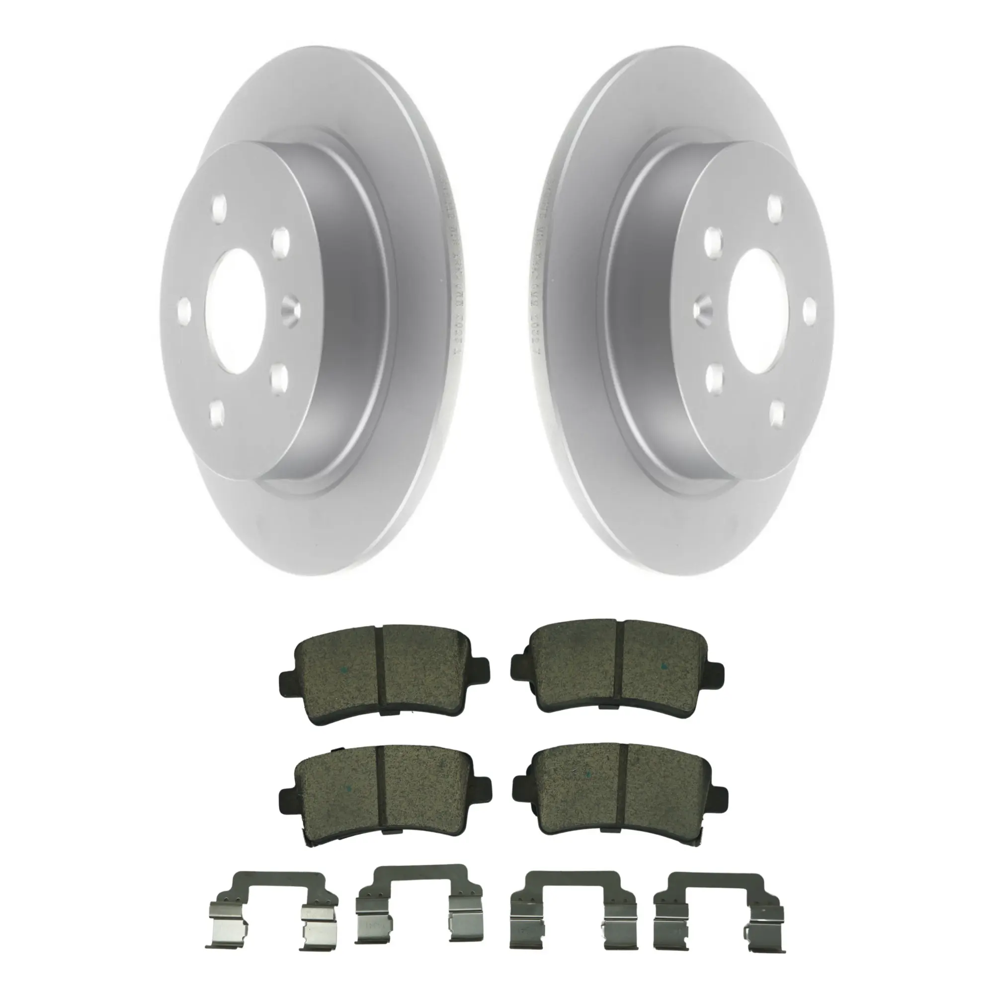 Coated Brake Rotor & Ceramic Pad Kit - main product image