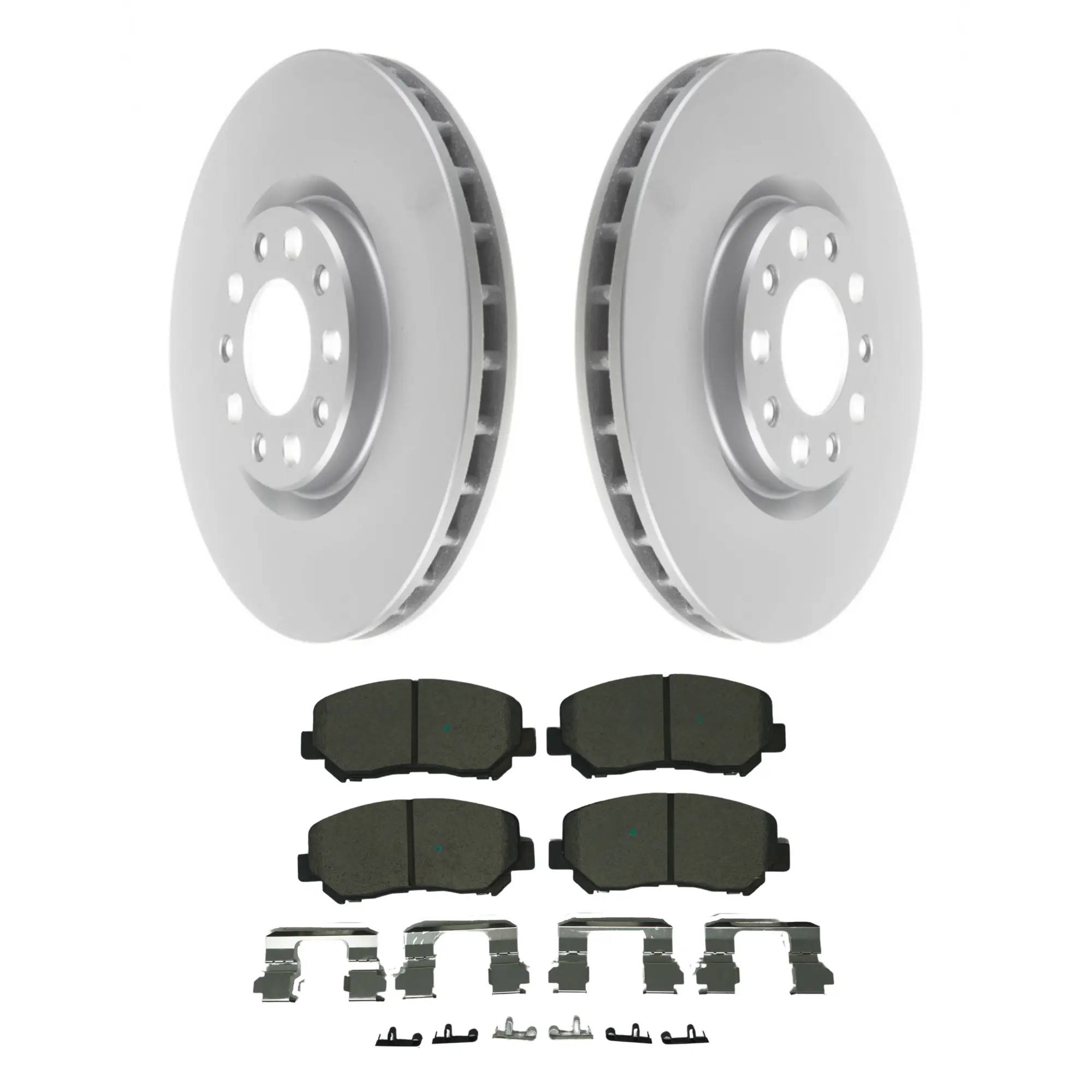 Coated Brake Rotor & Ceramic Pad Kit - main product image