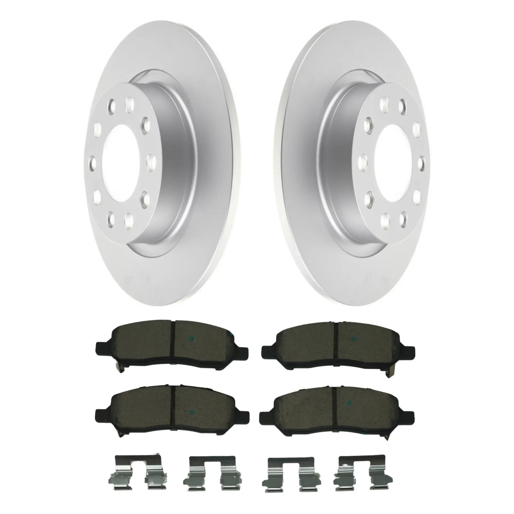 Coated Brake Rotor & Ceramic Pad Kit - main product image