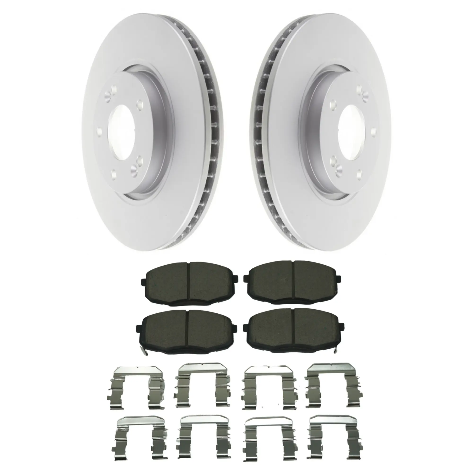 Coated Brake Rotor & Ceramic Pad Kit - main product image