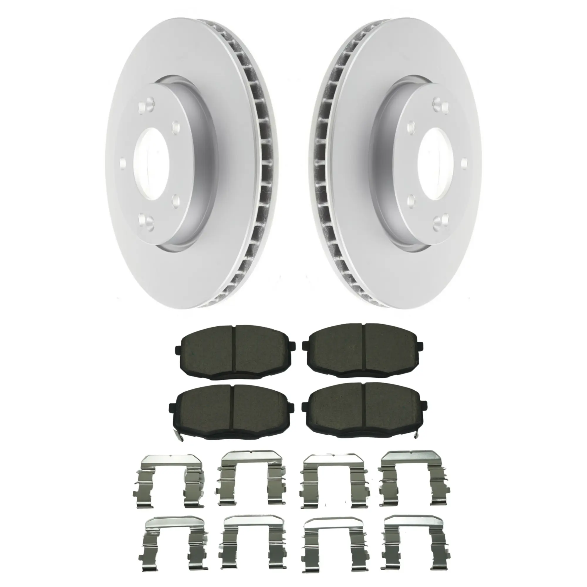 Coated Brake Rotor & Ceramic Pad Kit - main product image