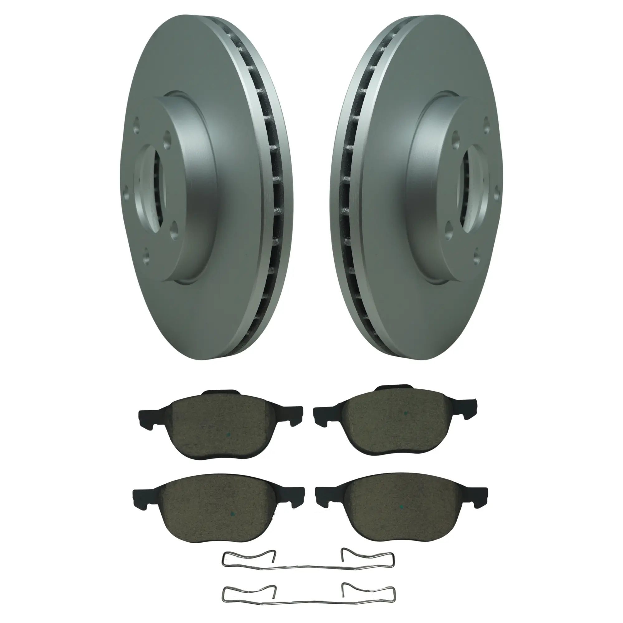 Coated Brake Rotor & Ceramic Pad Kit - main product image