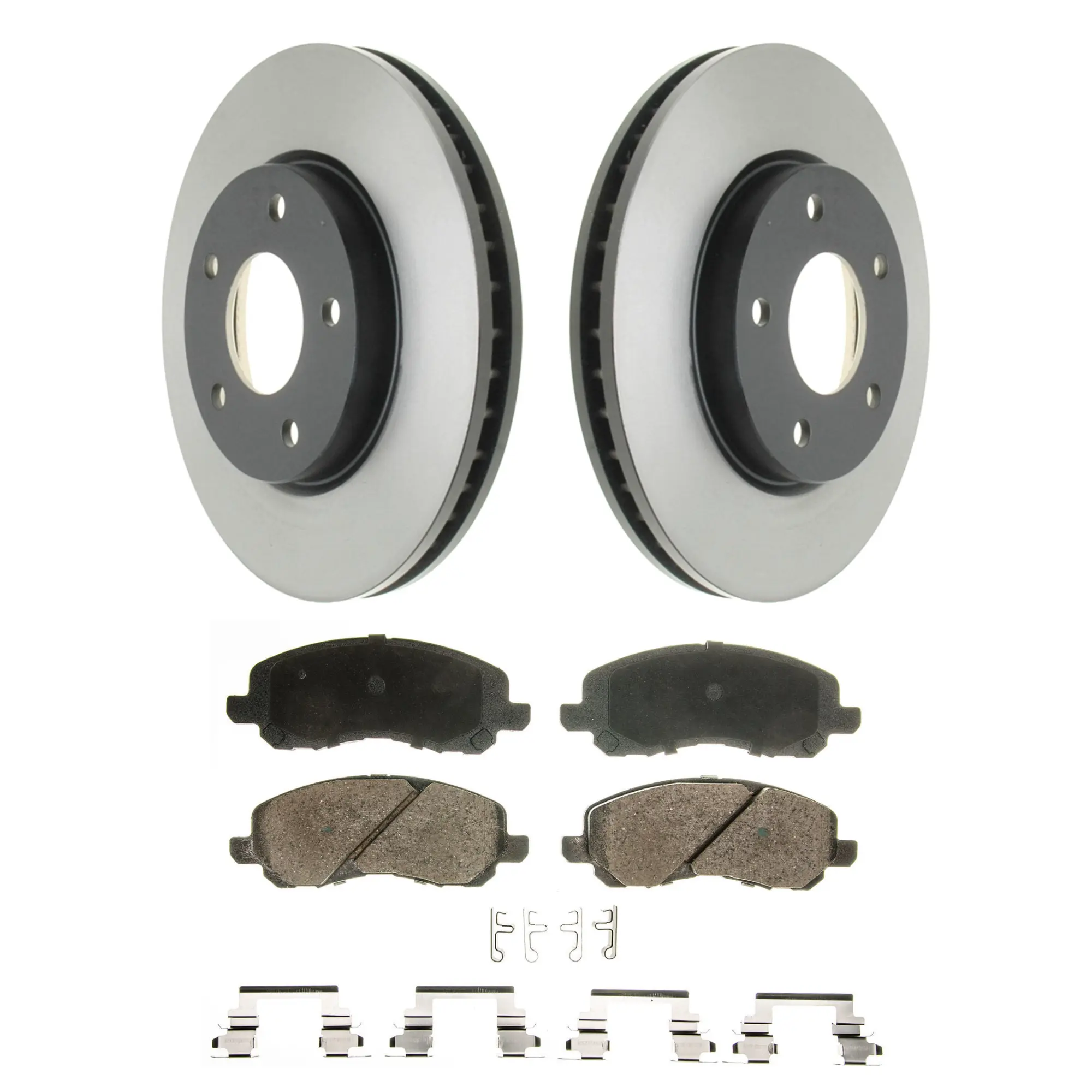 Coated Brake Rotor & Ceramic Pad Kit - main product image