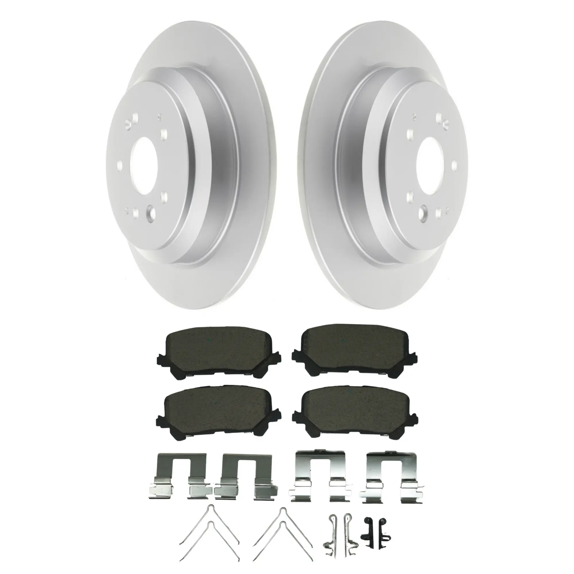 Coated Brake Rotor & Ceramic Pad Kit - main product image