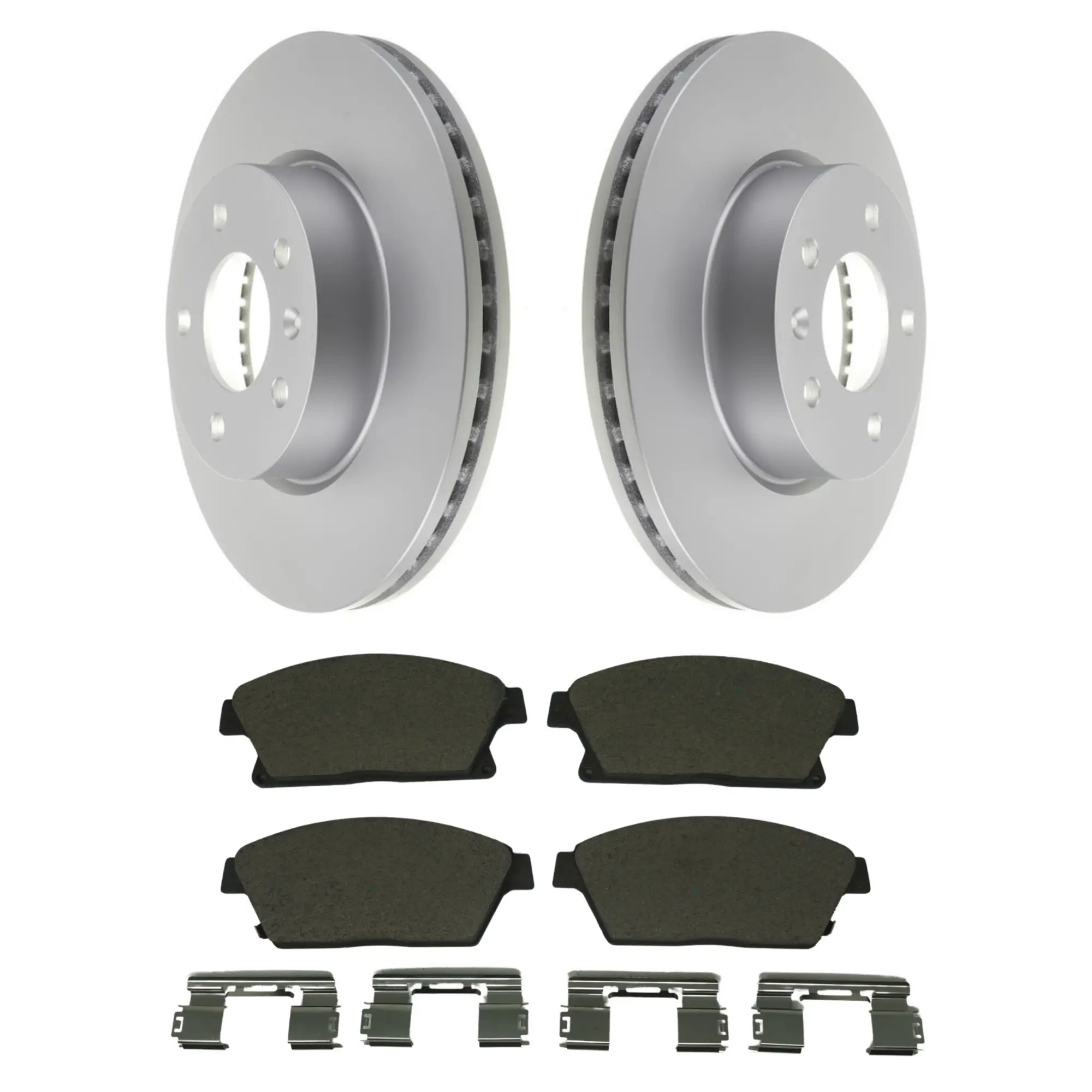 Coated Brake Rotor & Ceramic Pad Kit - main product image