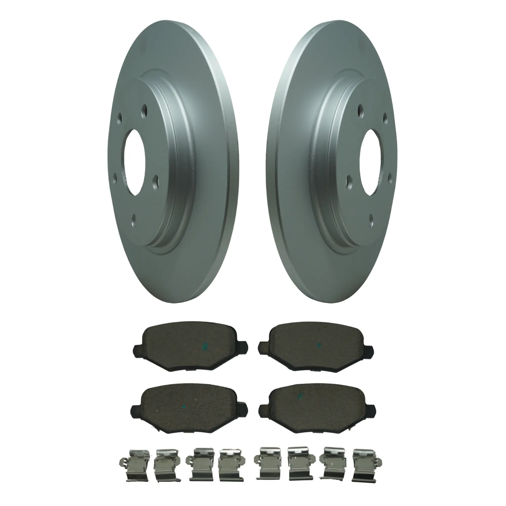 Coated Brake Rotor & Ceramic Pad Kit - main product image