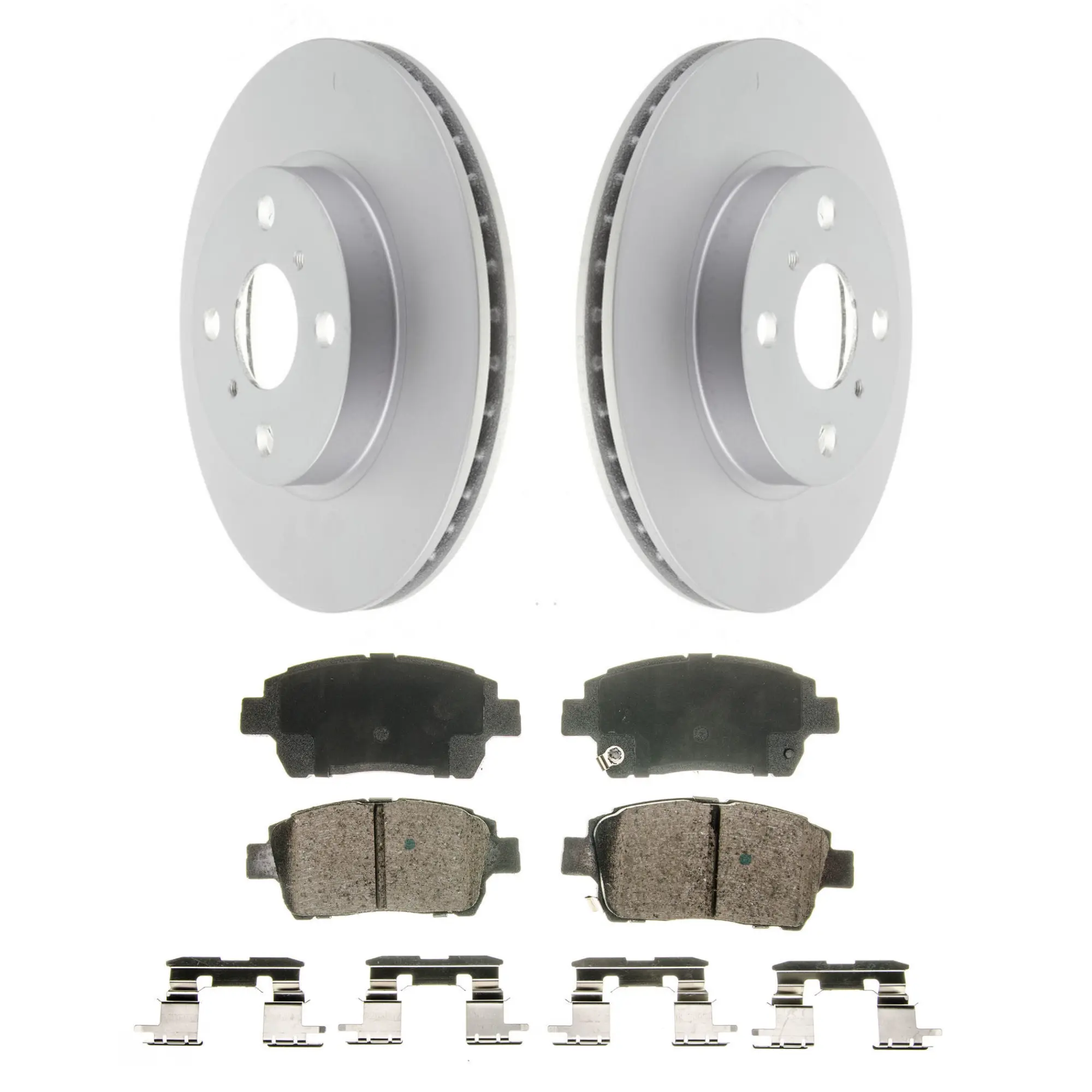 Coated Brake Rotor & Ceramic Pad Kit - main product image