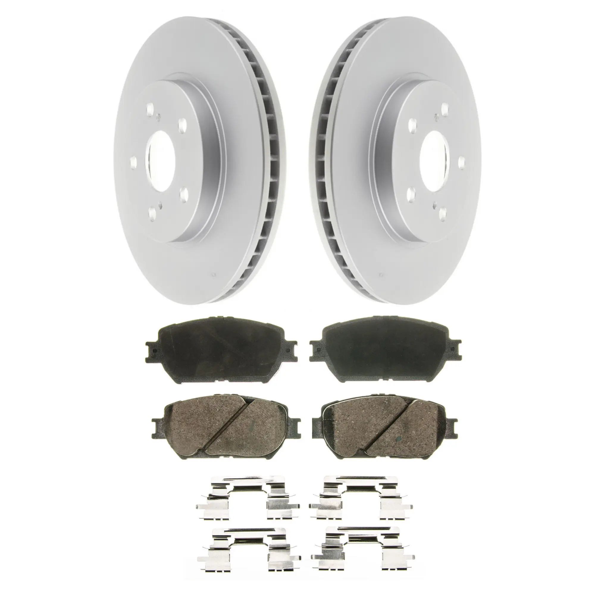Coated Brake Rotor & Ceramic Pad Kit - main product image