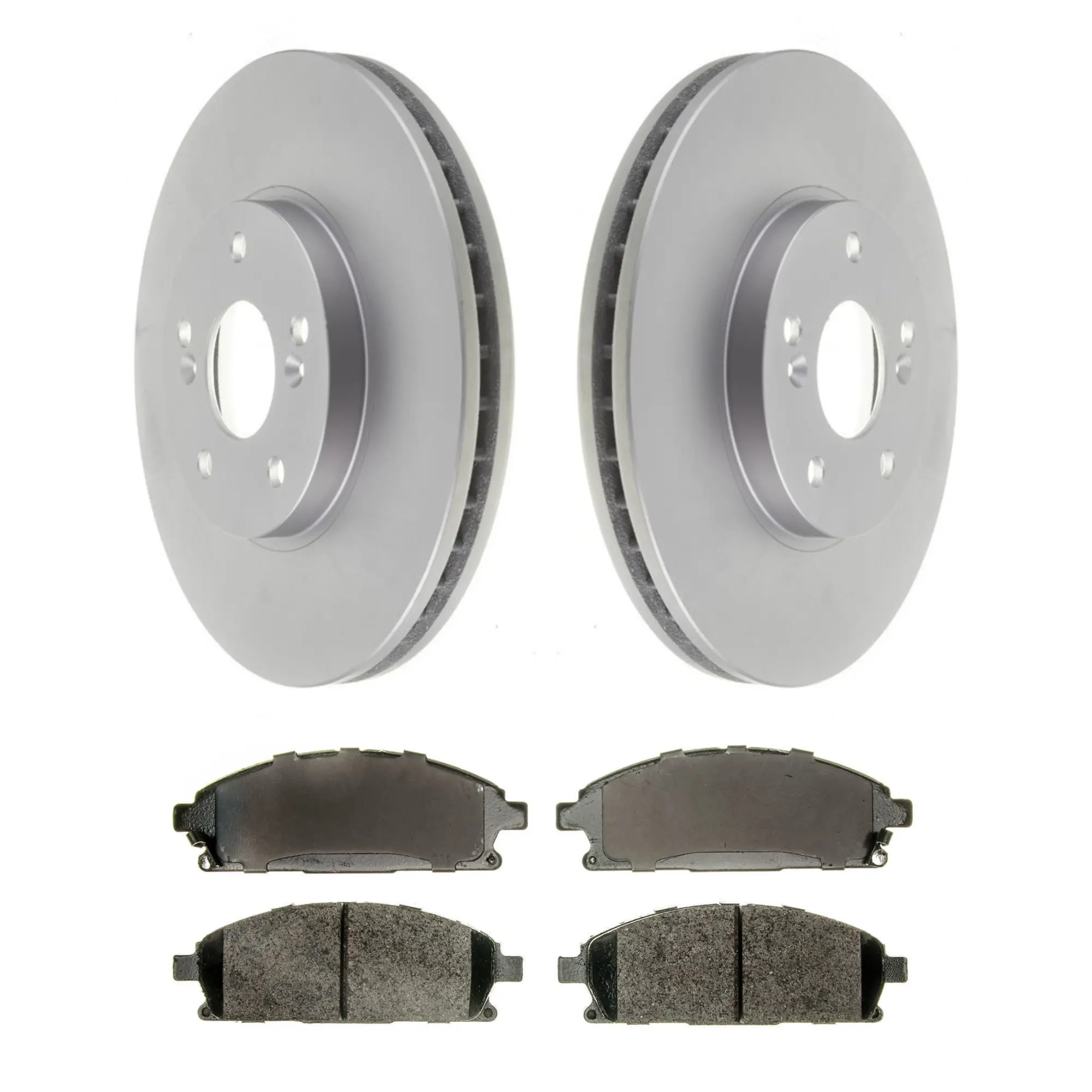 Coated Brake Rotor & Ceramic Pad Kit - main product image