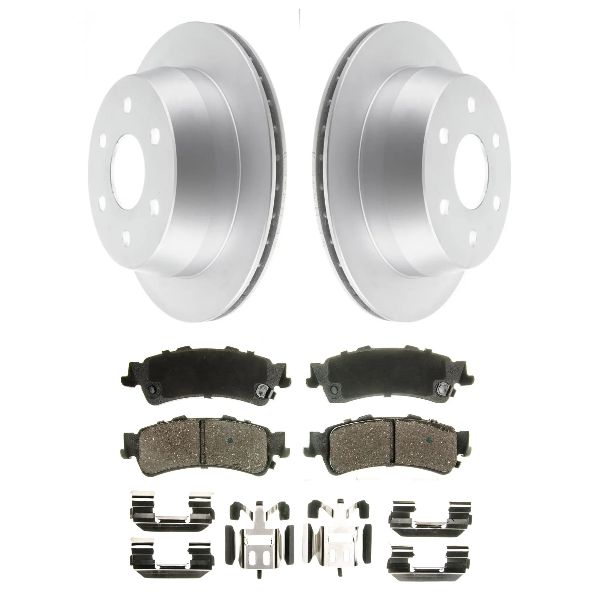 Coated Brake Rotor & Ceramic Pad Kit - main product image