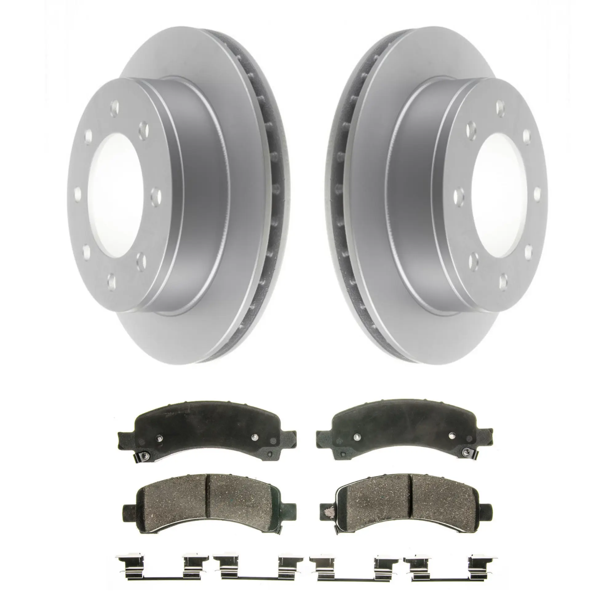Coated Brake Rotor & Ceramic Pad Kit - main product image