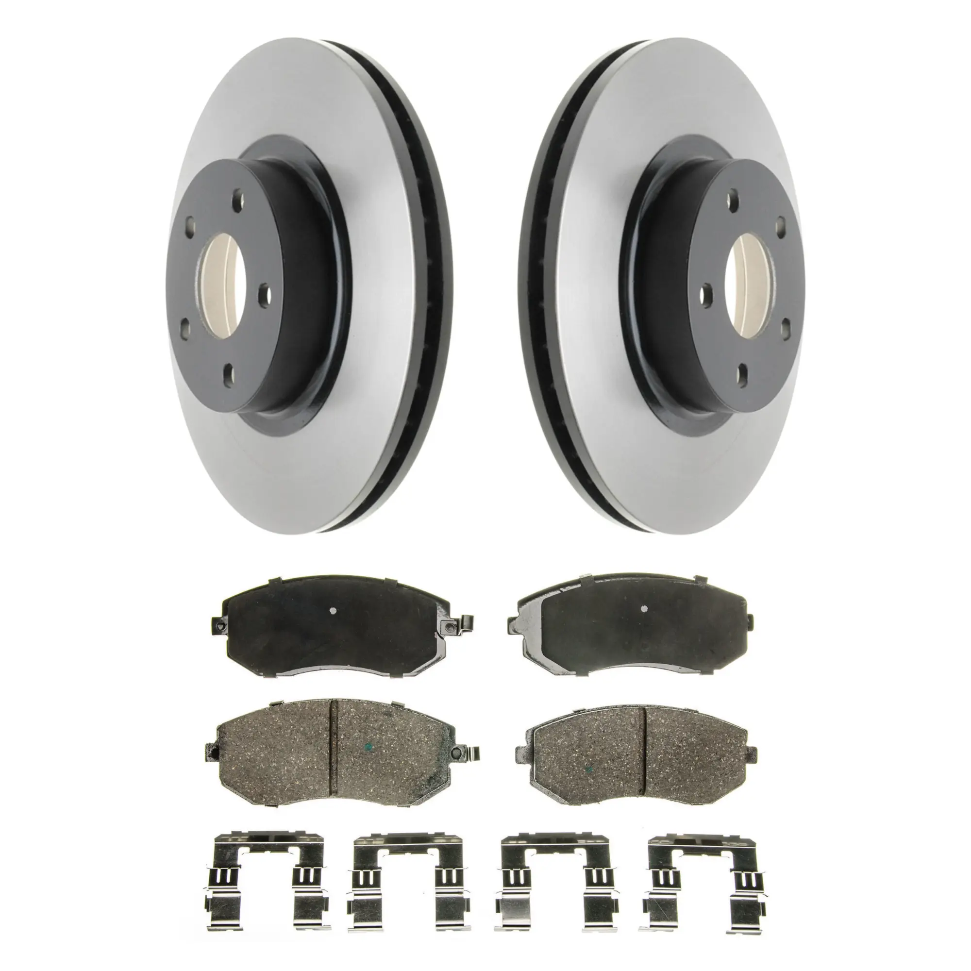 Coated Brake Rotor & Ceramic Pad Kit - main product image