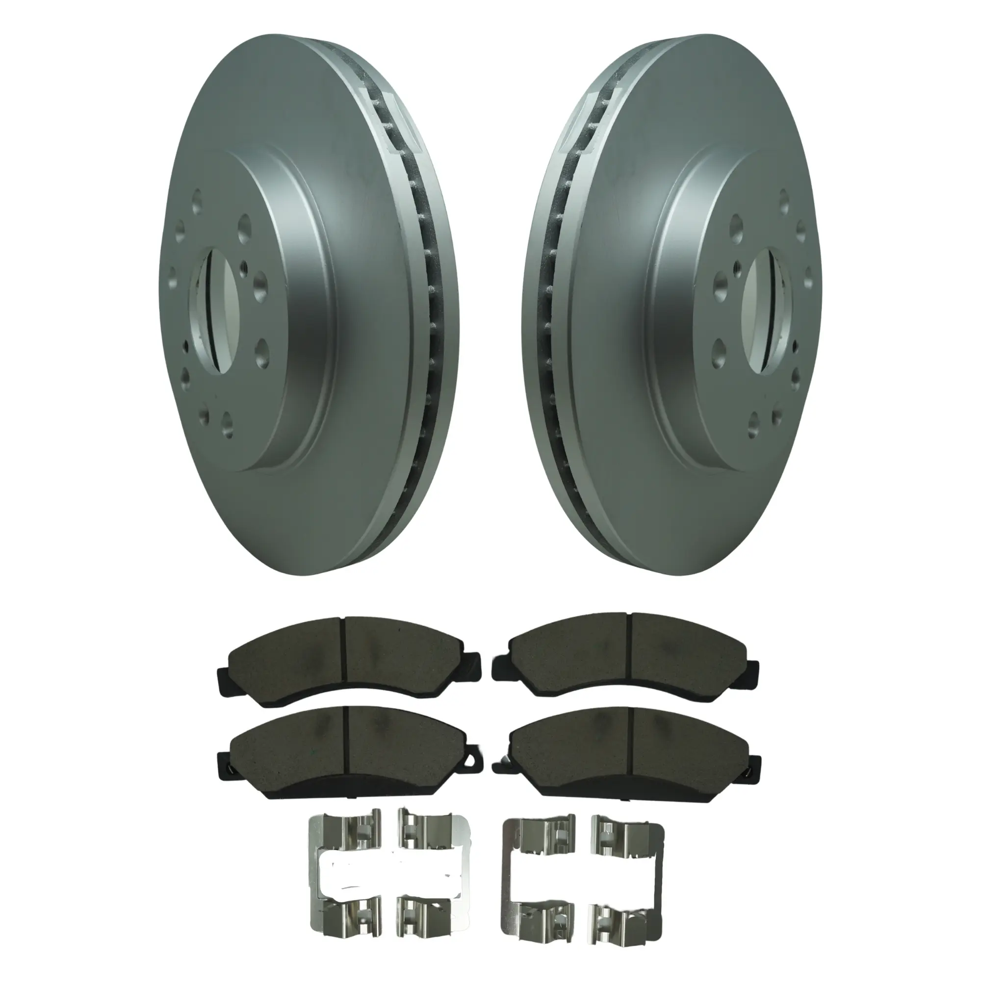 Coated Brake Rotor & Ceramic Pad Kit - main product image