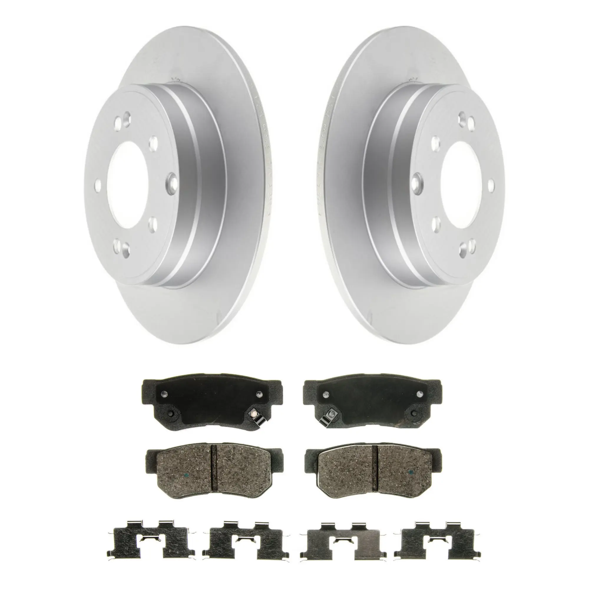 Coated Brake Rotor & Ceramic Pad Kit - main product image