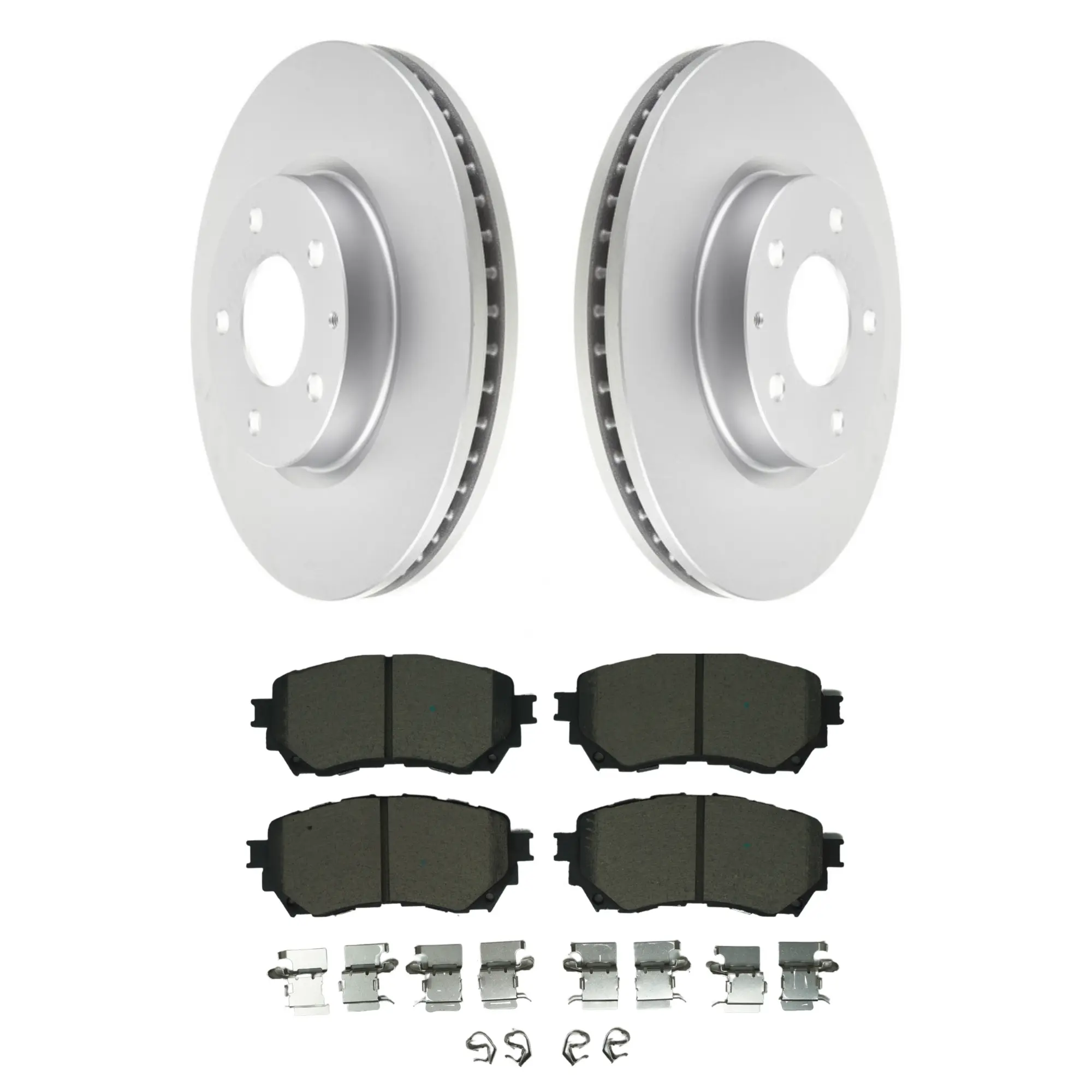 Coated Brake Rotor & Ceramic Pad Kit - main product image