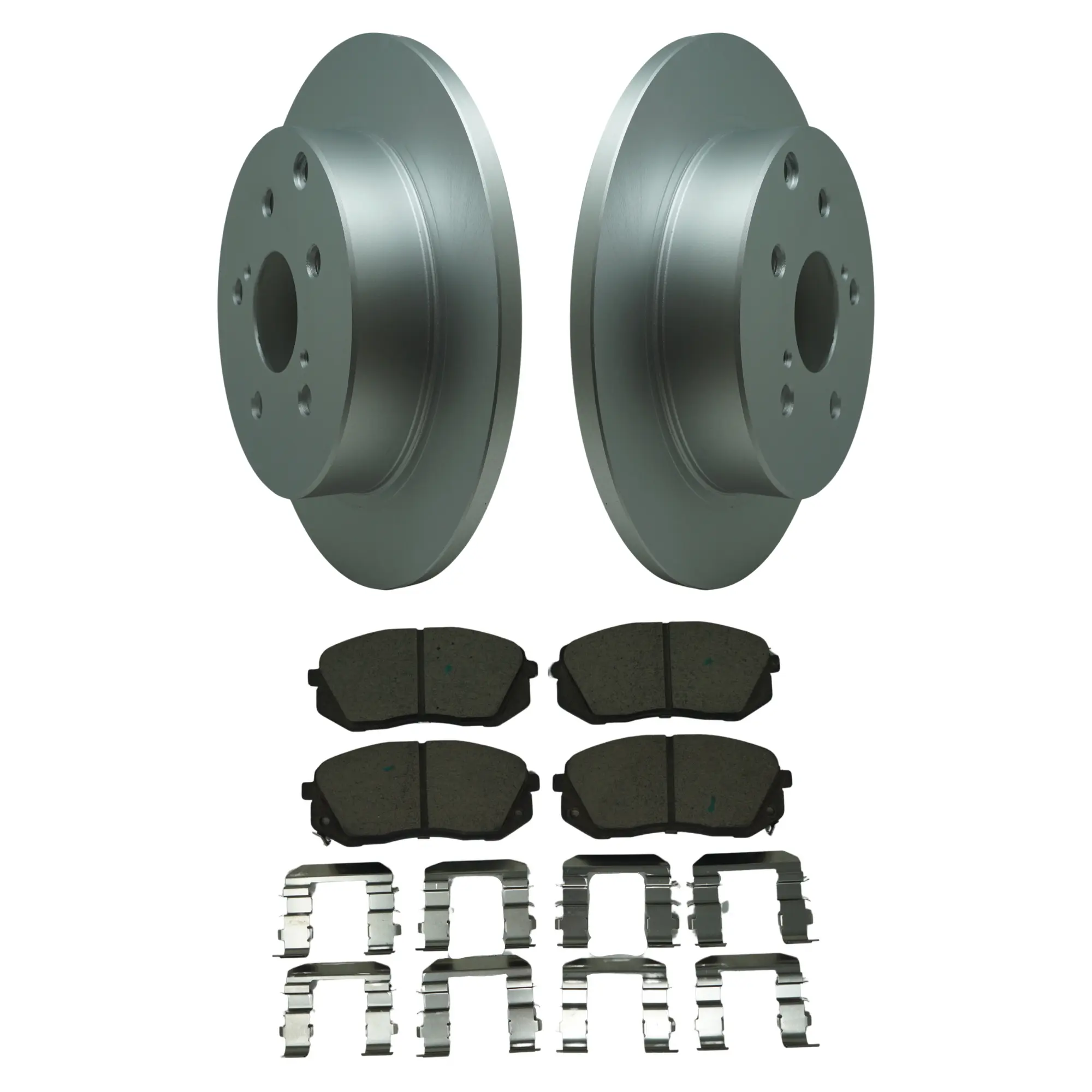 Coated Brake Rotor & Ceramic Pad Kit - main product image