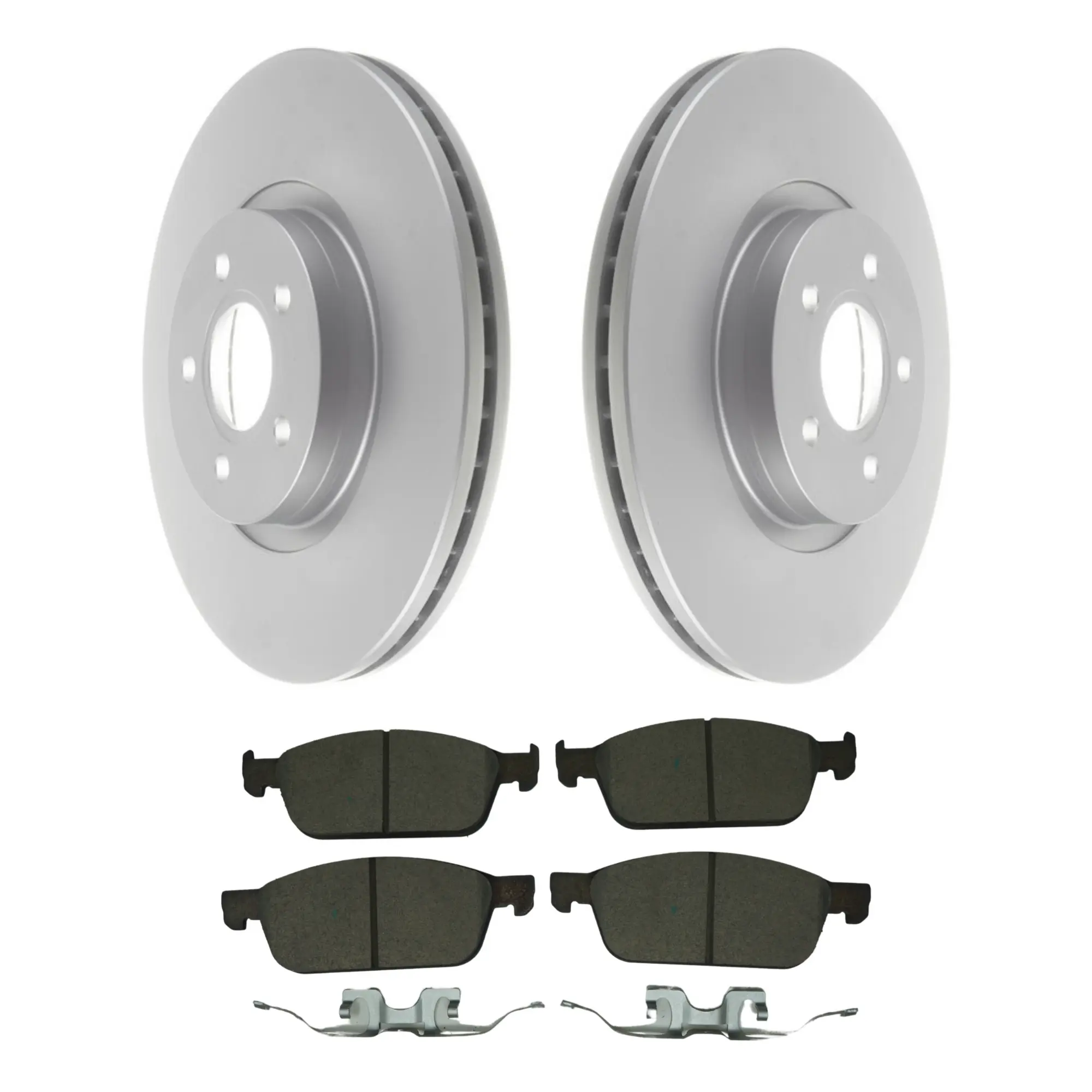 Coated Brake Rotor & Ceramic Pad Kit - main product image