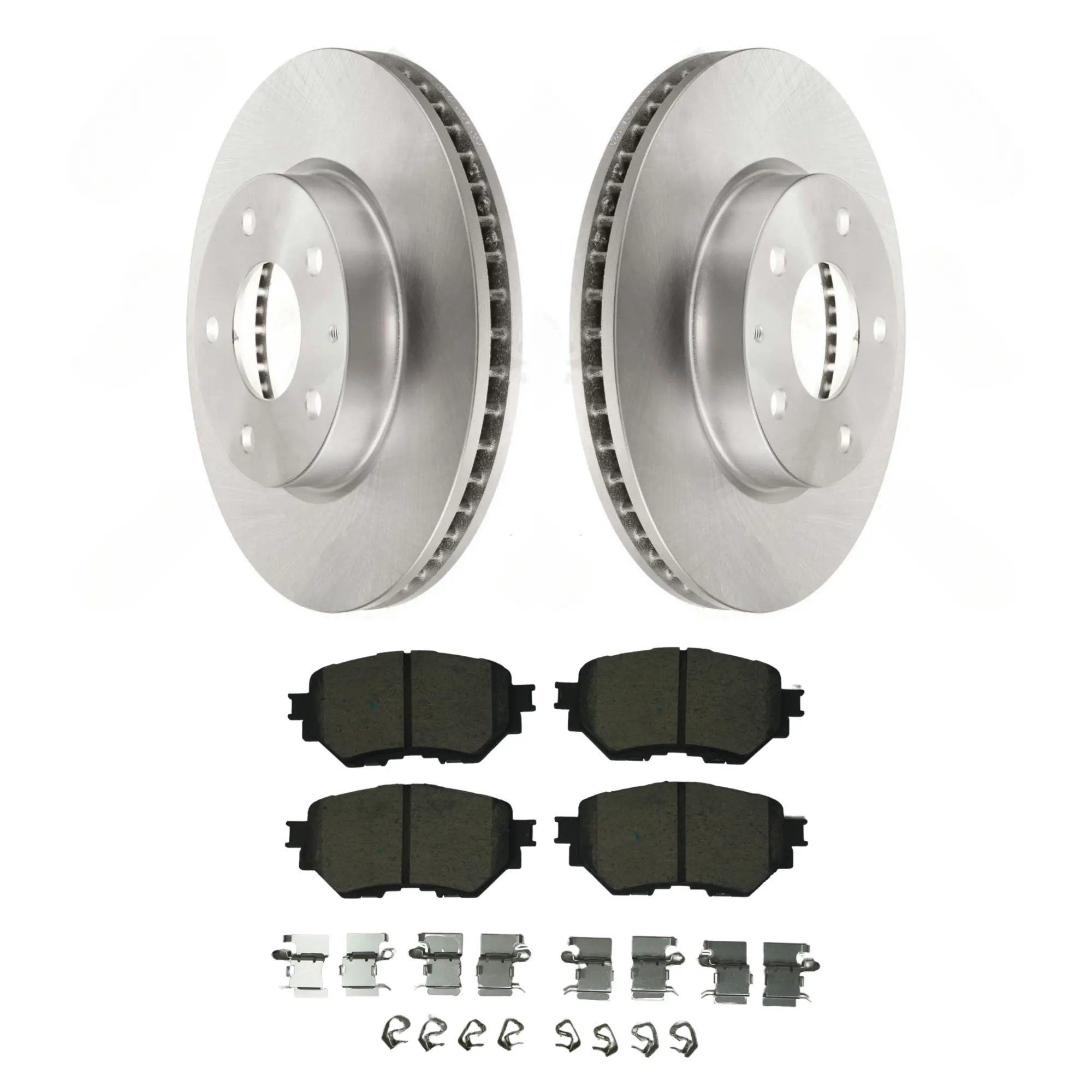 Coated Brake Rotor & Ceramic Pad Kit - main product image