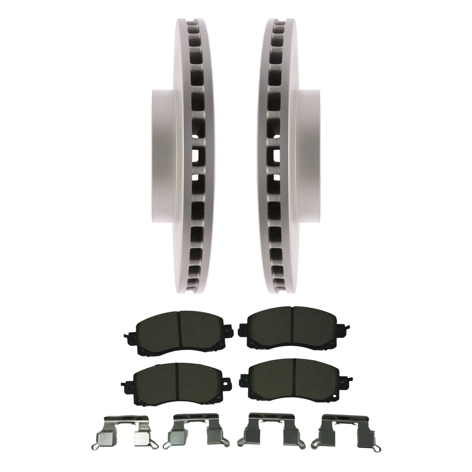 Coated Brake Rotor & Ceramic Pad Kit - main product image
