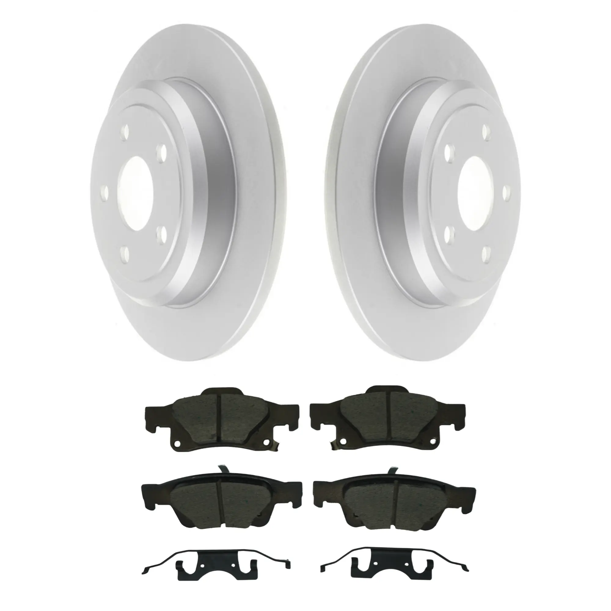 Coated Brake Rotor & Ceramic Pad Kit - main product image