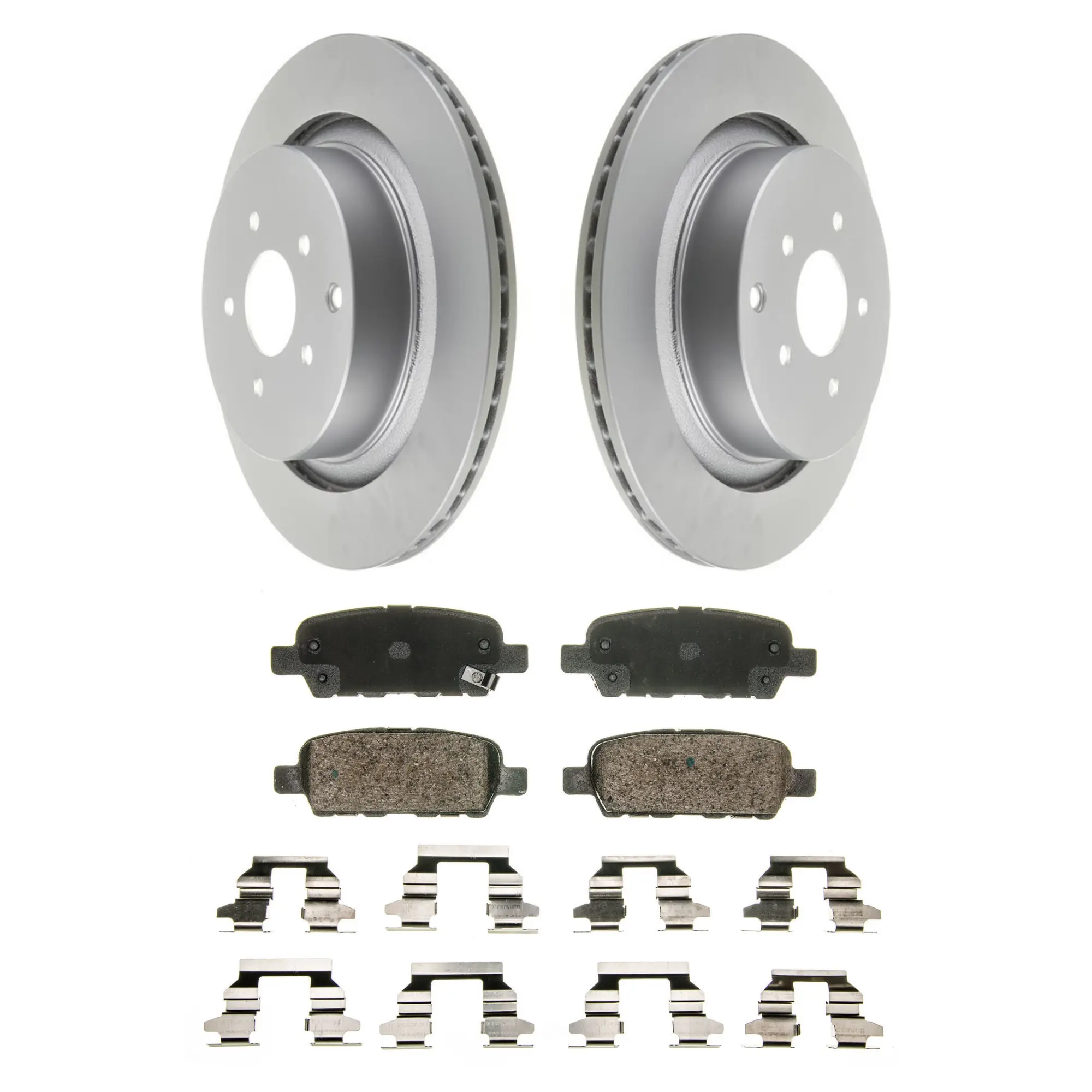 Coated Brake Rotor & Ceramic Pad Kit - main product image