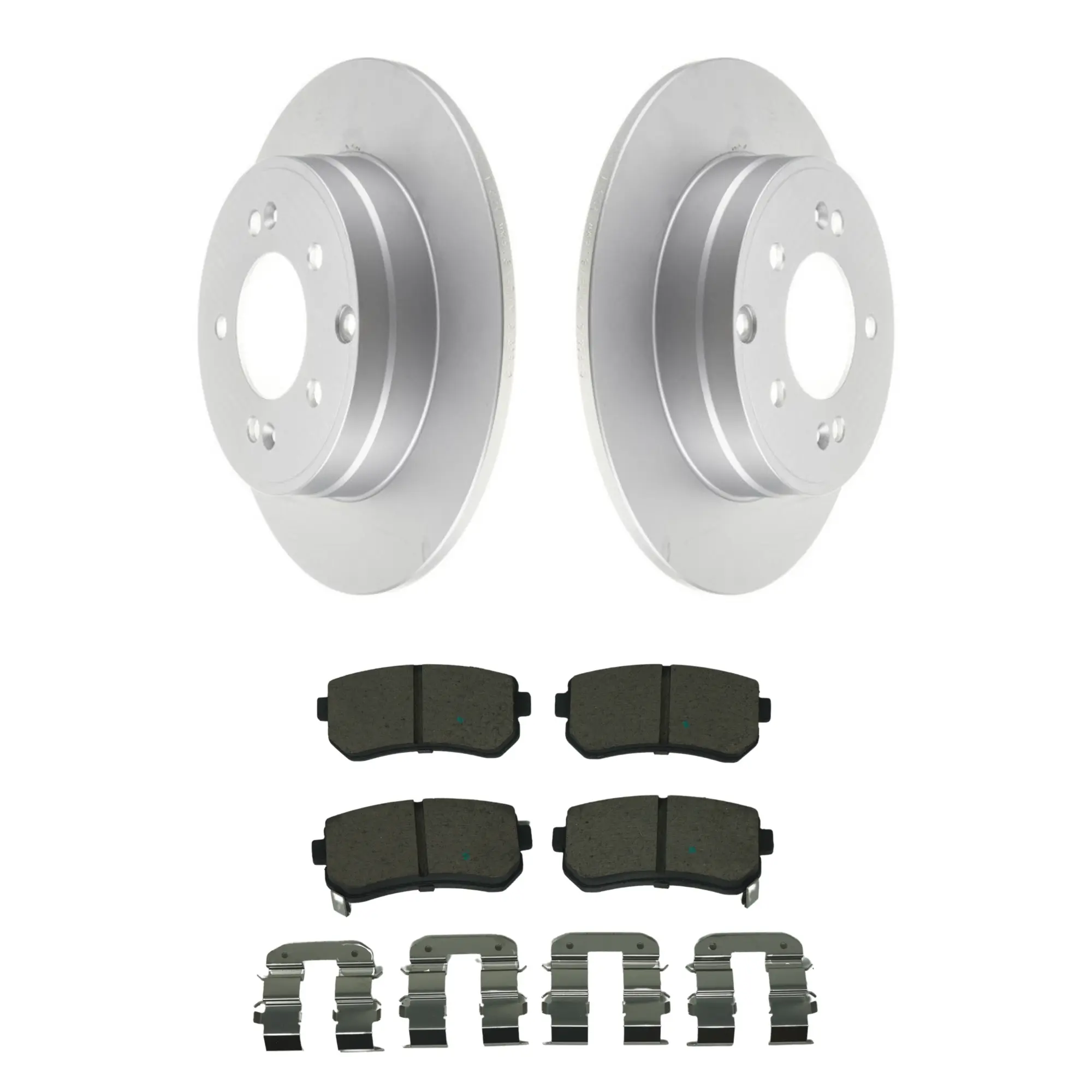Coated Brake Rotor & Ceramic Pad Kit - main product image
