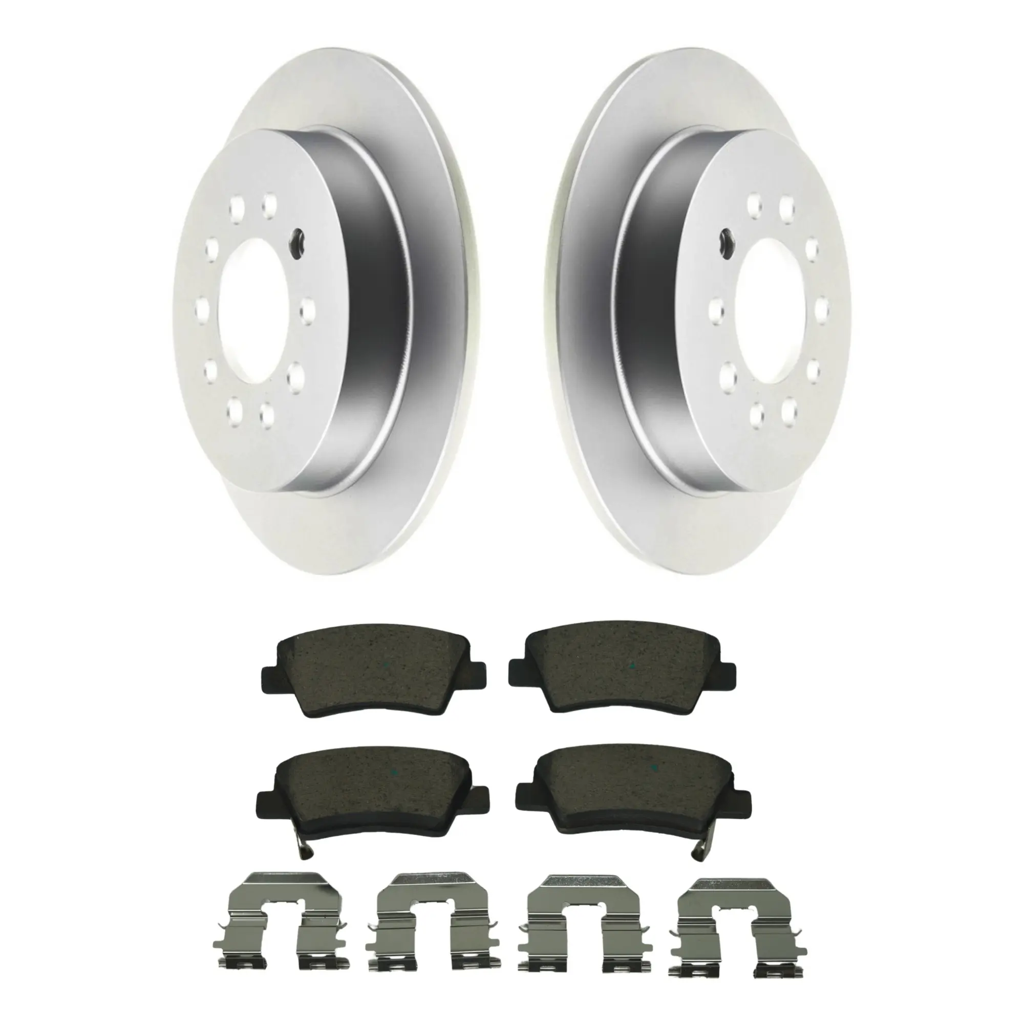 Coated Brake Rotor & Ceramic Pad Kit - image principale du produit