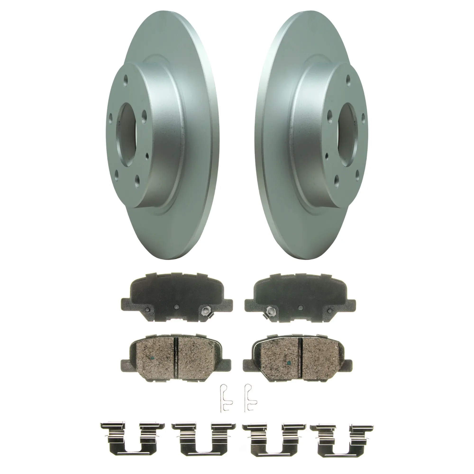 Coated Brake Rotor & Ceramic Pad Kit - main product image