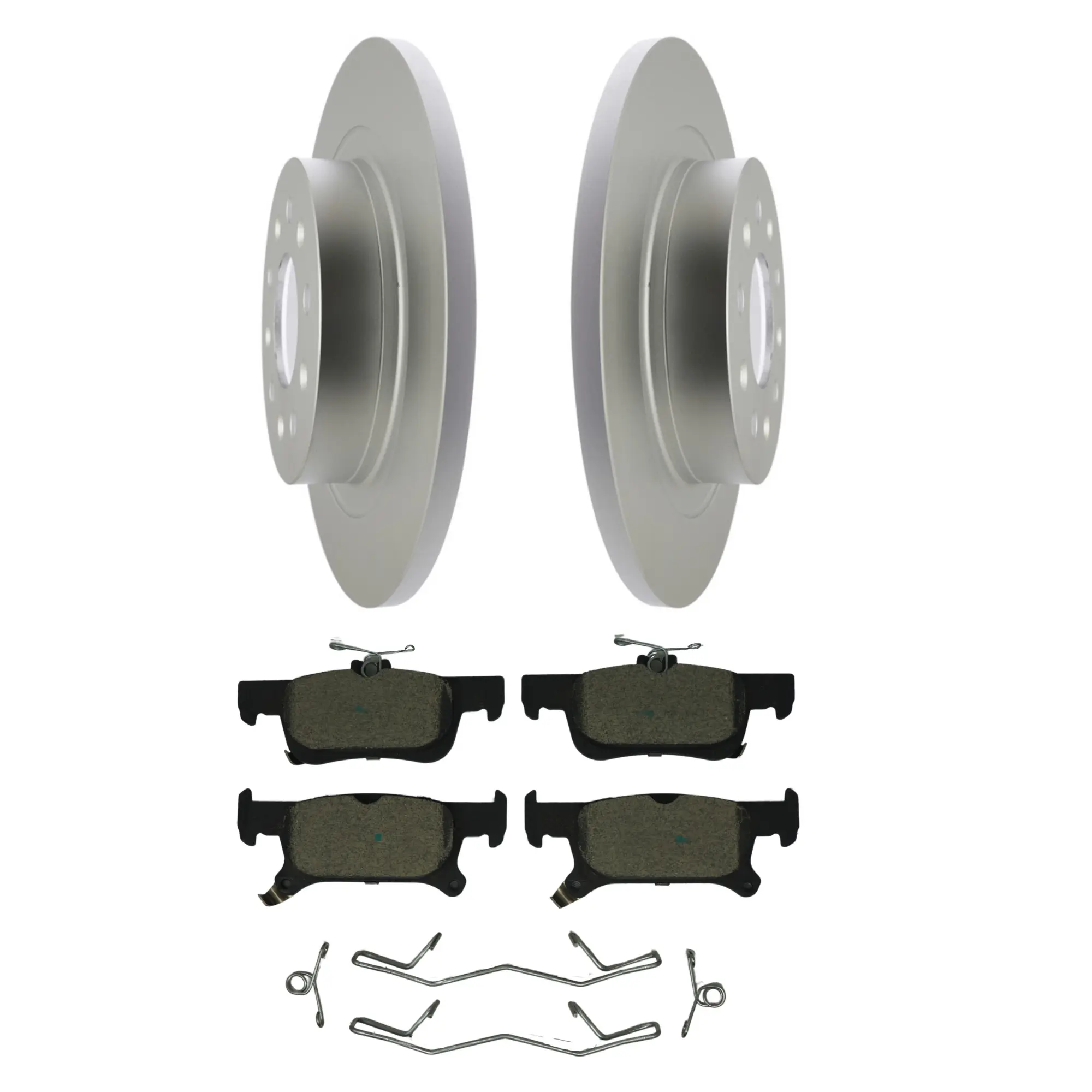 Coated Brake Rotor & Ceramic Pad Kit - main product image