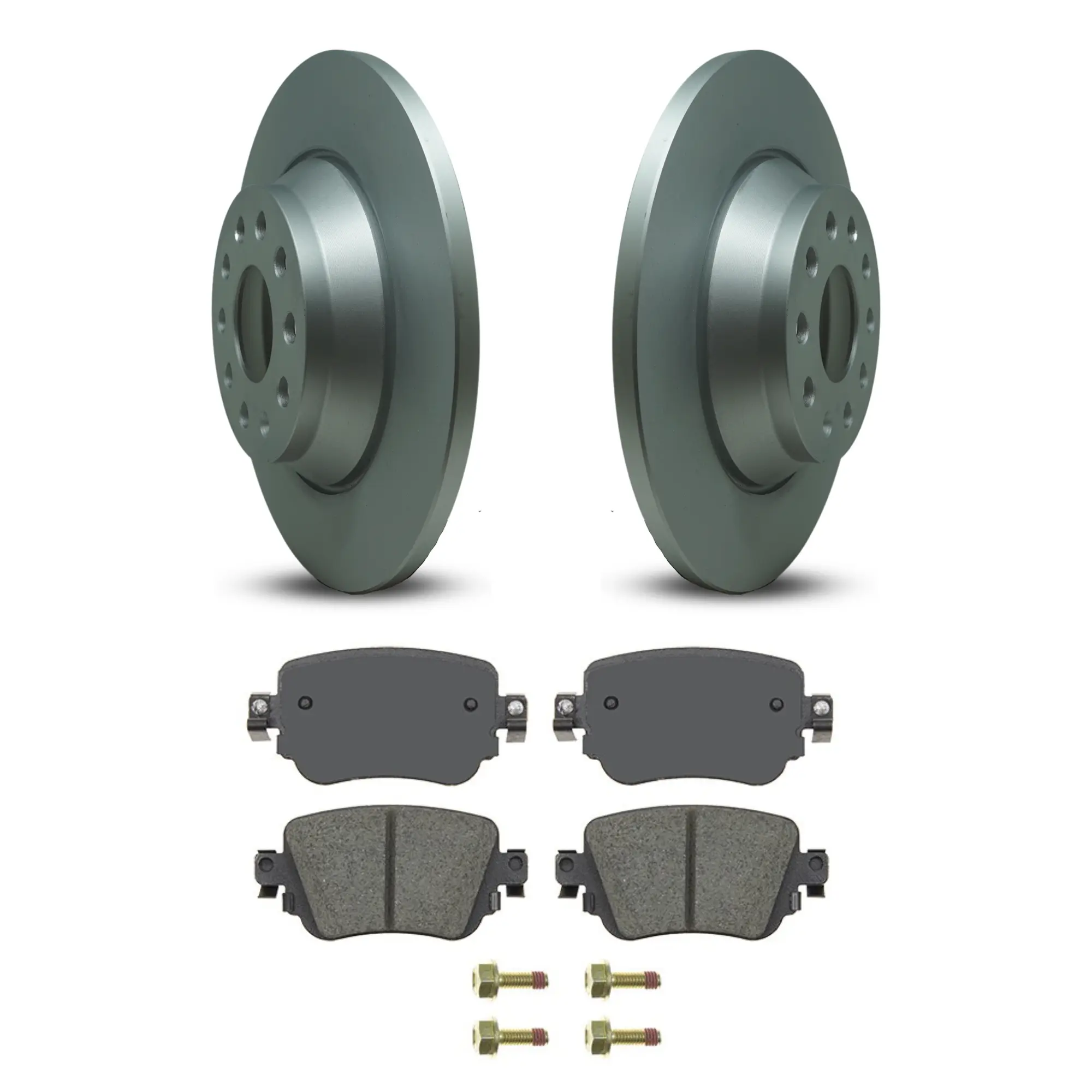 Coated Brake Rotor & Ceramic Pad Kit - main product image