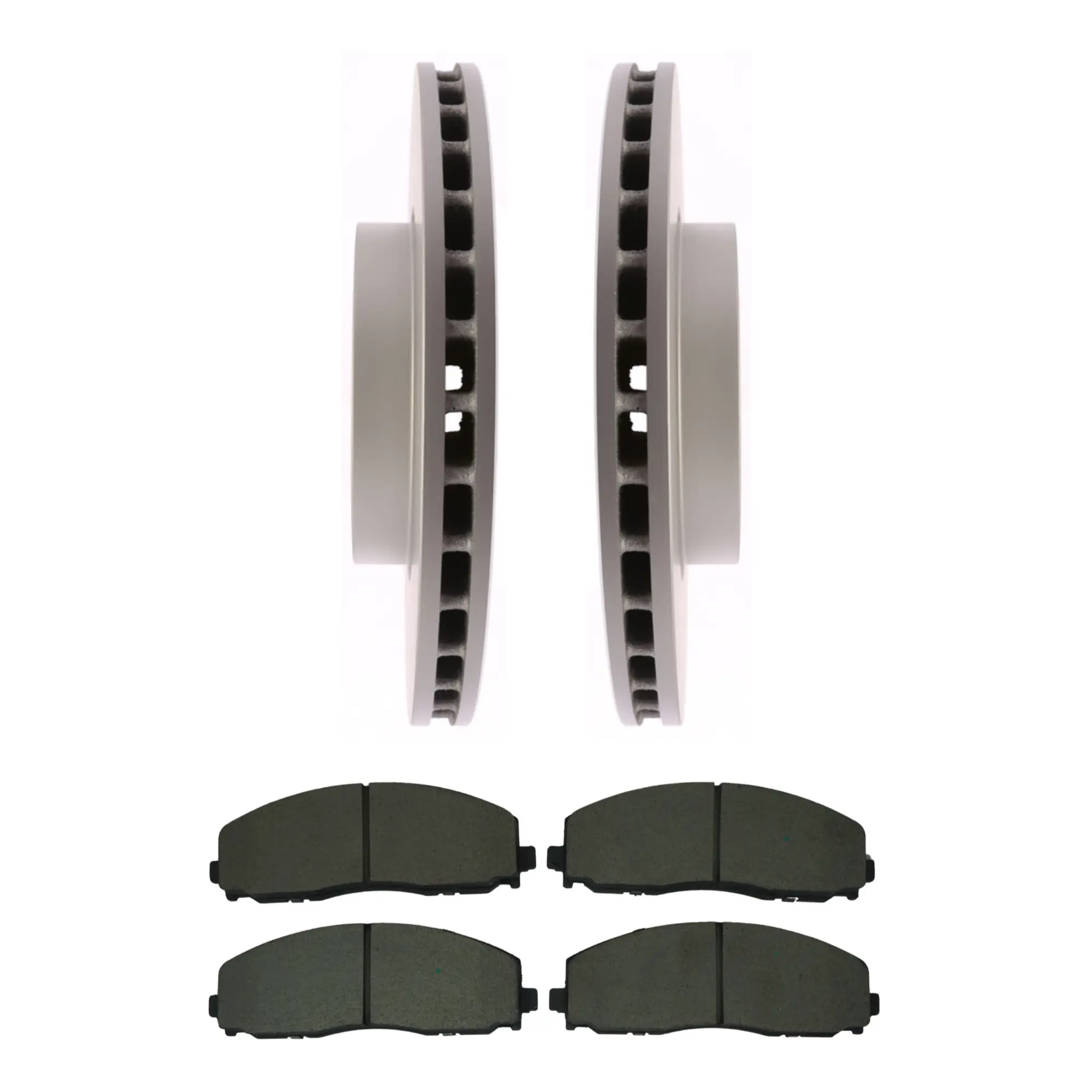 Coated Brake Rotor & Ceramic Pad Kit - image principale du produit