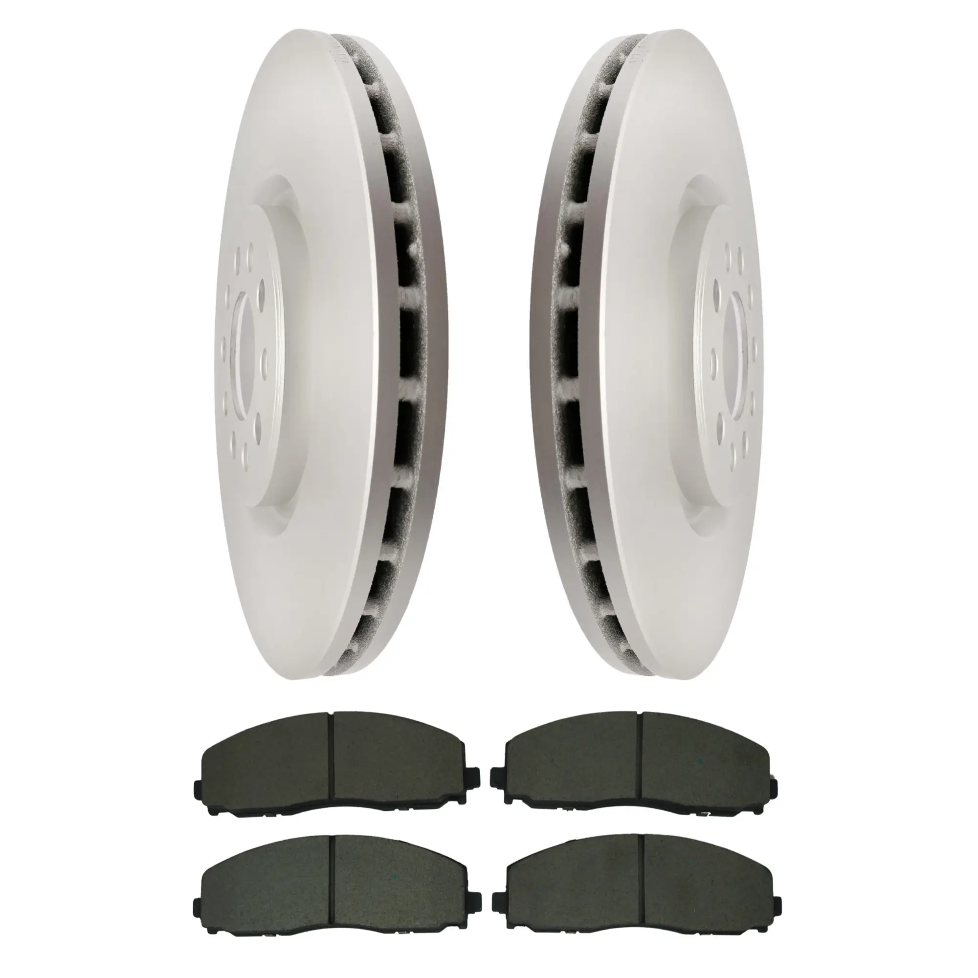 Coated Brake Rotor & Ceramic Pad Kit - main product image