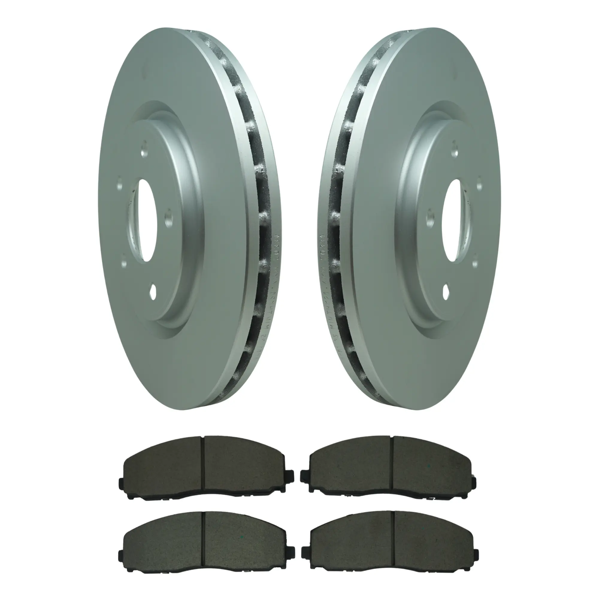 Coated Brake Rotor & Ceramic Pad Kit - main product image