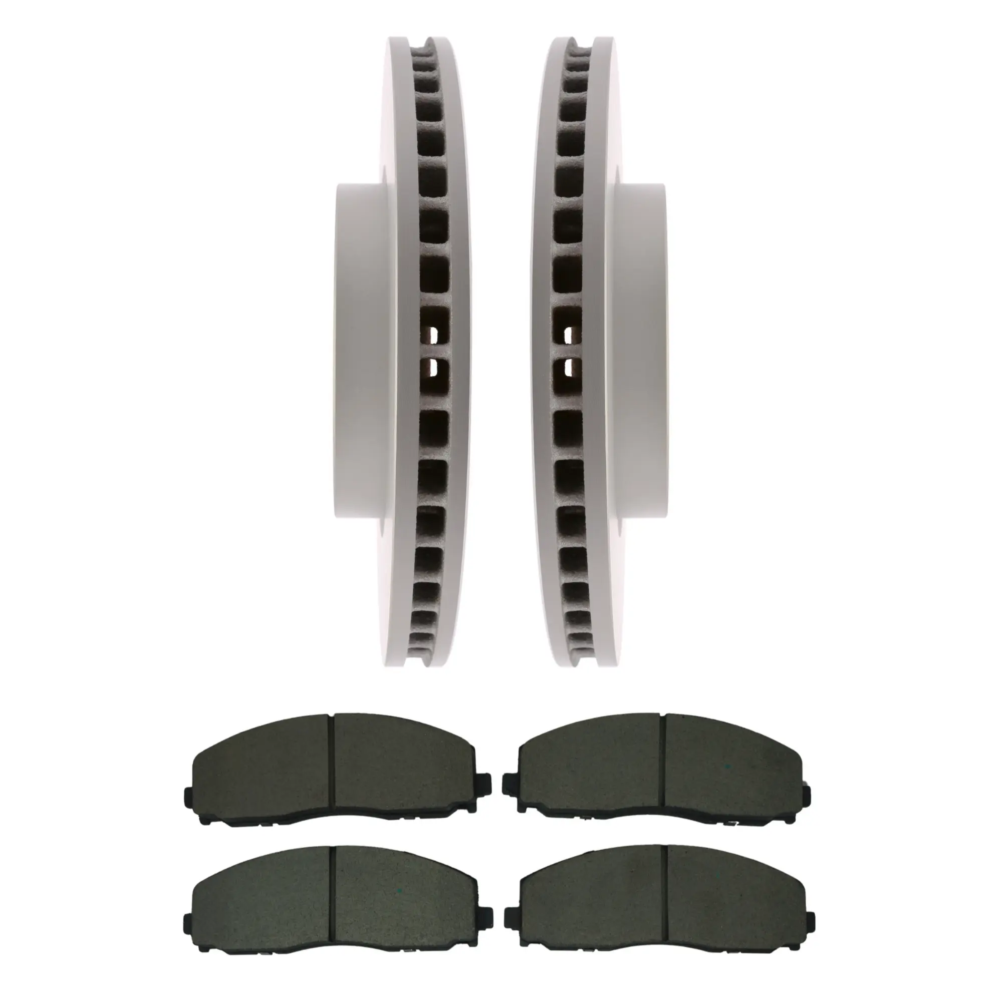 Coated Brake Rotor & Ceramic Pad Kit - main product image
