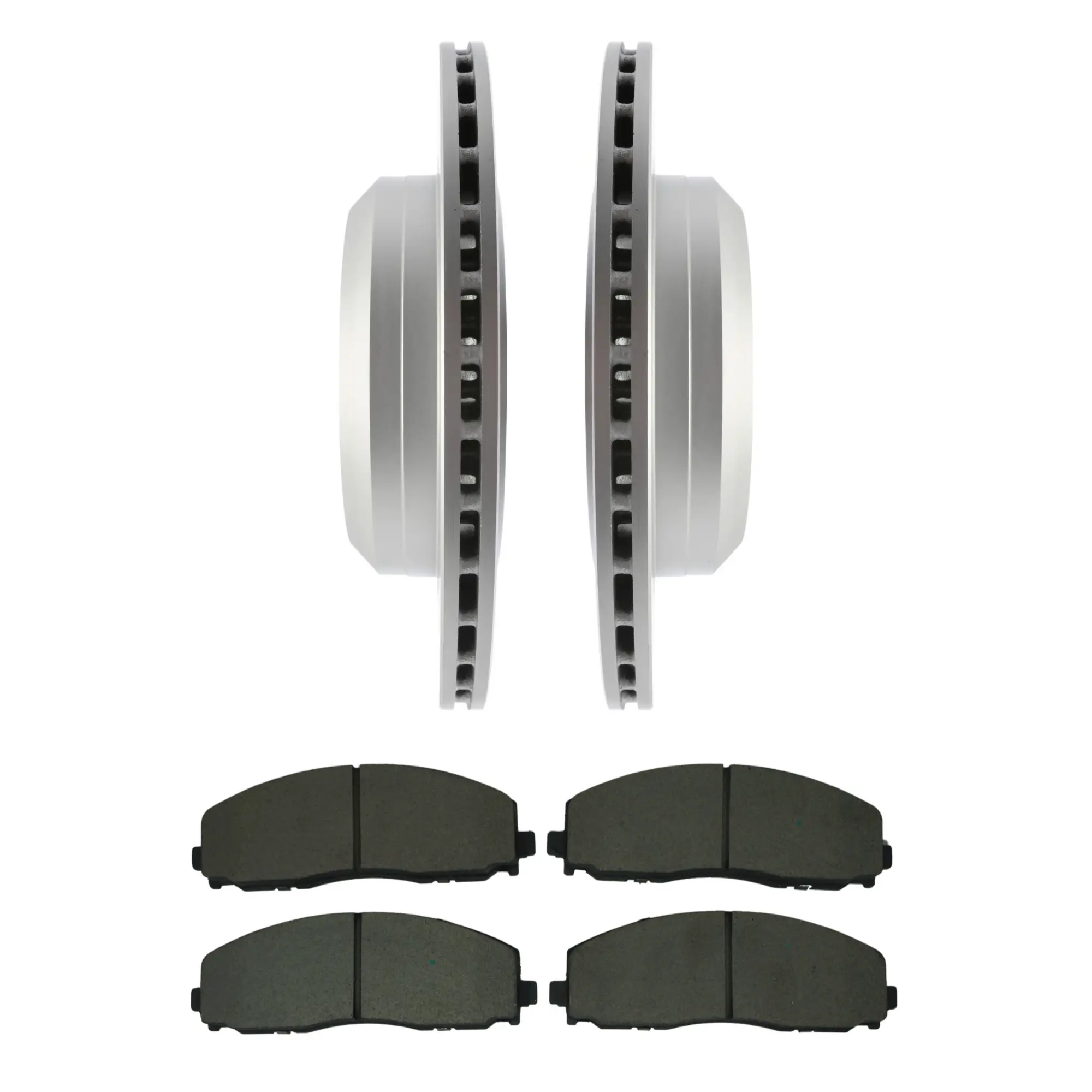 Coated Brake Rotor & Ceramic Pad Kit - image principale du produit