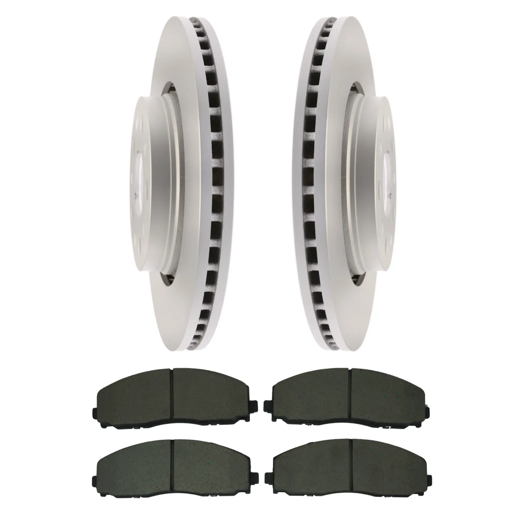 Coated Brake Rotor & Ceramic Pad Kit - main product image