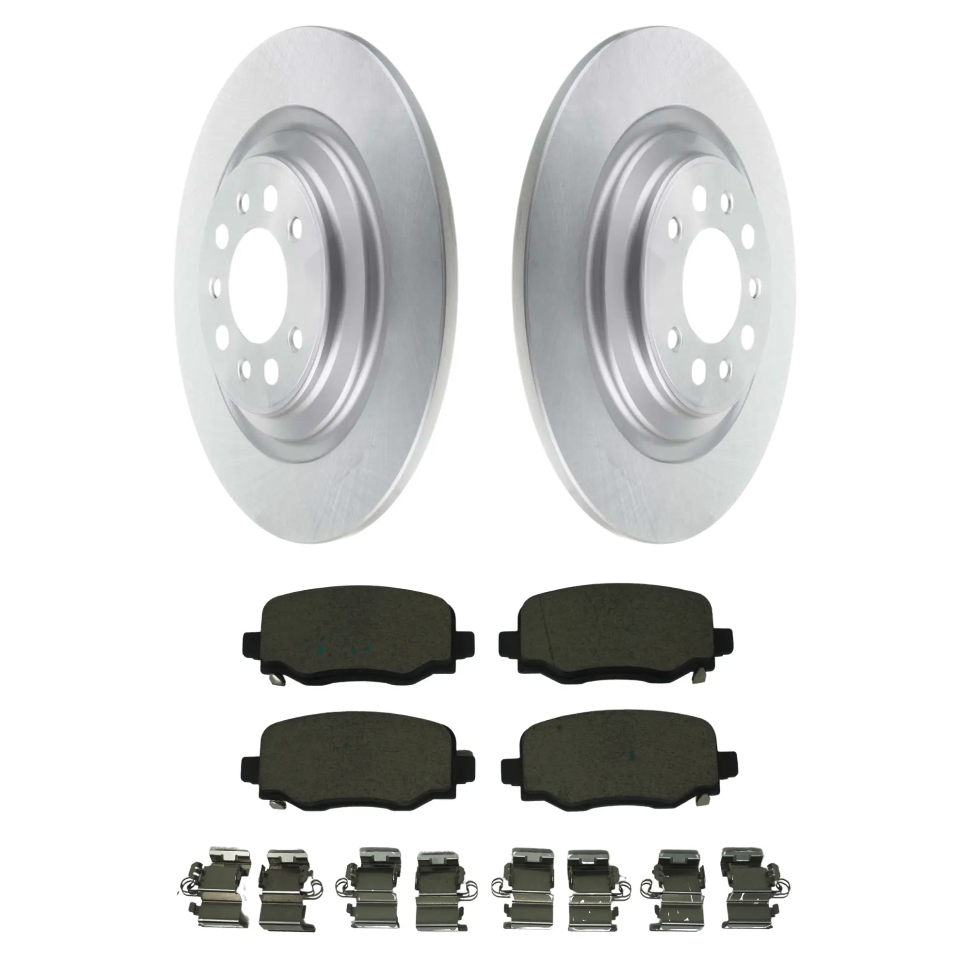Coated Brake Rotor & Ceramic Pad Kit - main product image