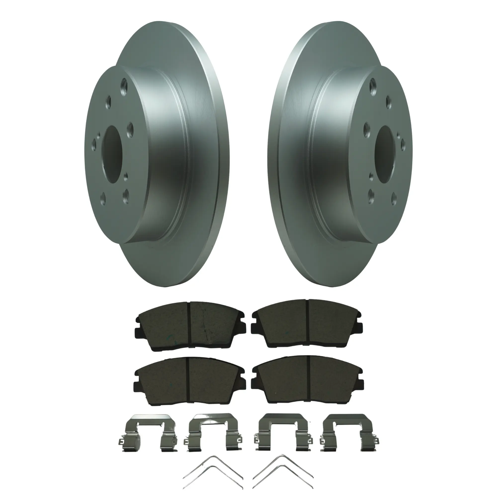 Coated Brake Rotor & Ceramic Pad Kit - main product image