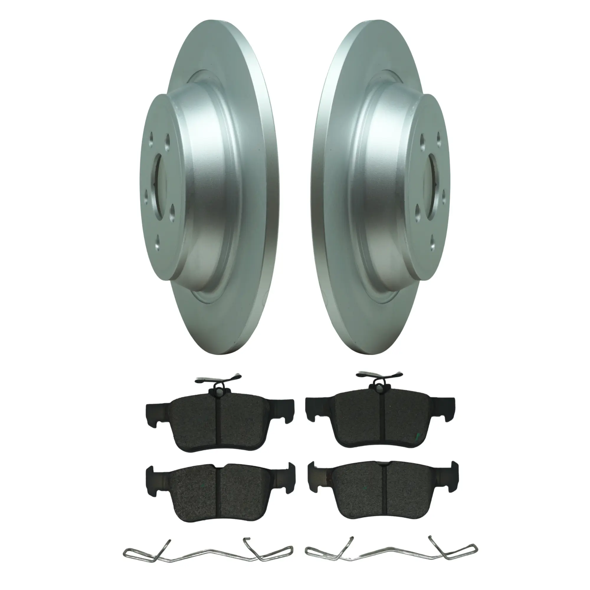 Coated Brake Rotor & Ceramic Pad Kit - main product image