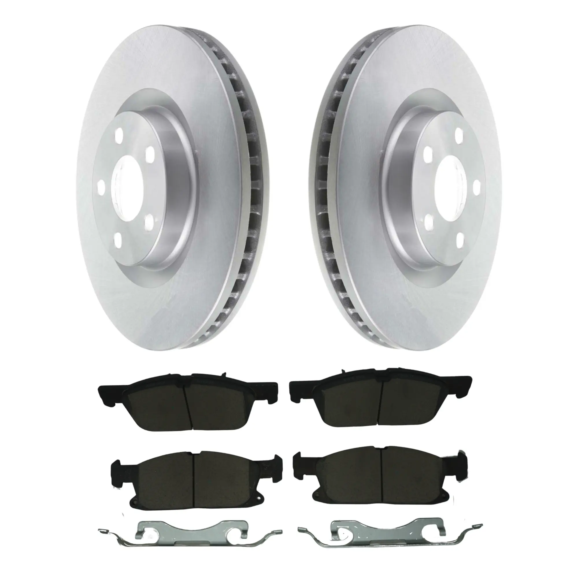 Coated Brake Rotor & Ceramic Pad Kit - main product image