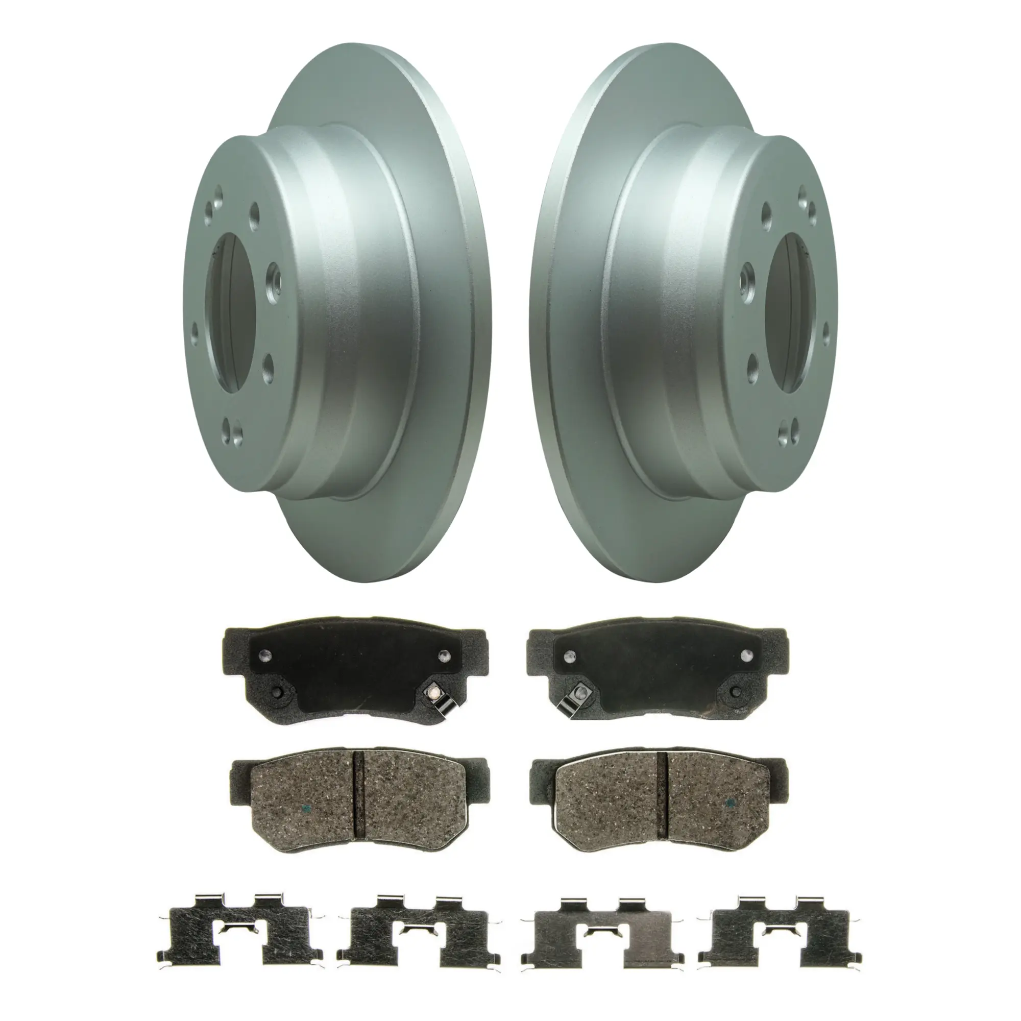 Coated Brake Rotor & Ceramic Pad Kit - image principale du produit